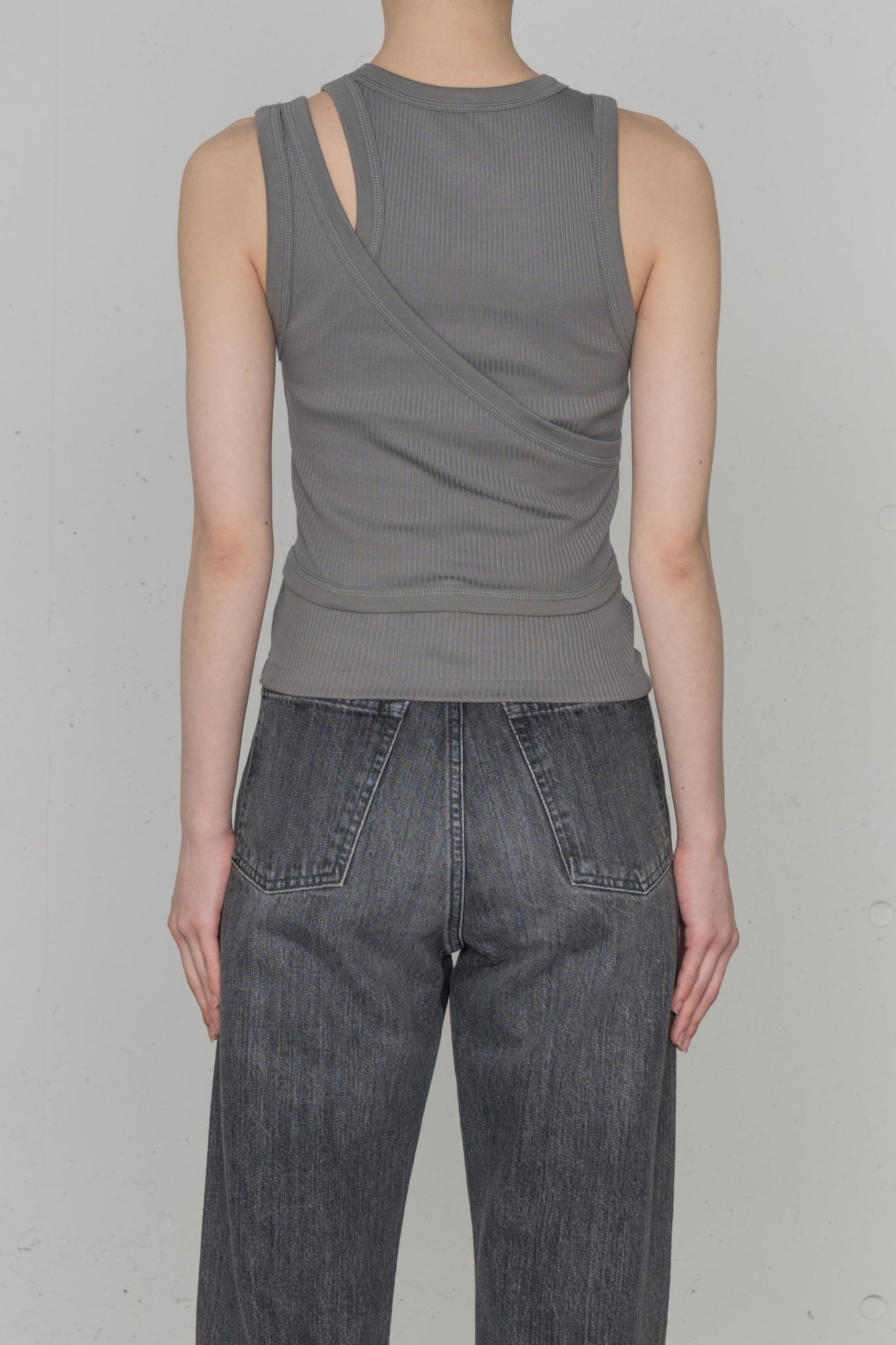 DOUBLE SHOULDER TANK TOP