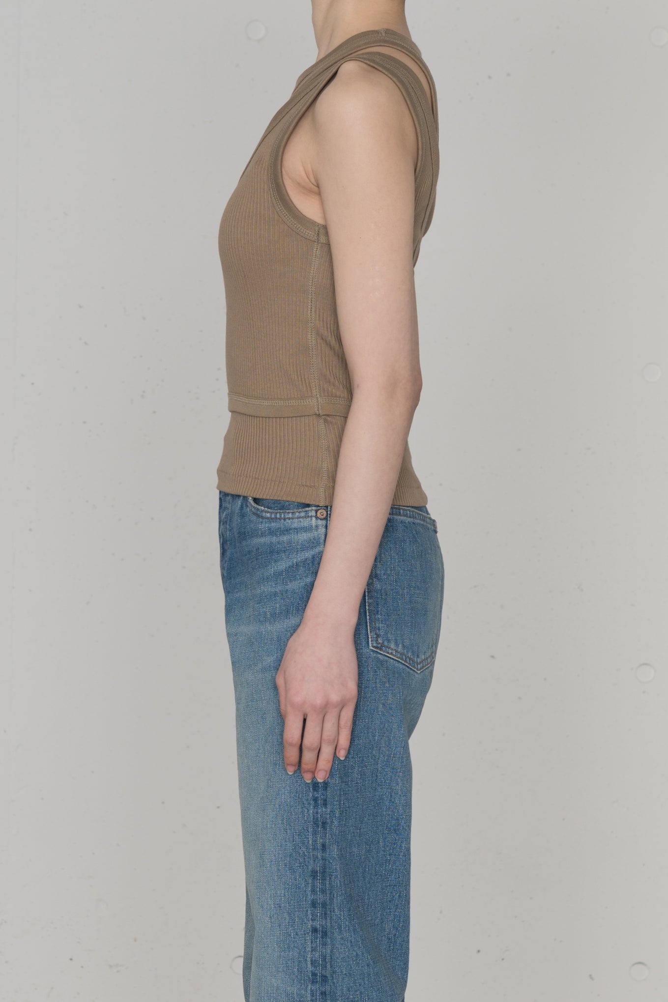 DOUBLE SHOULDER TANK TOP