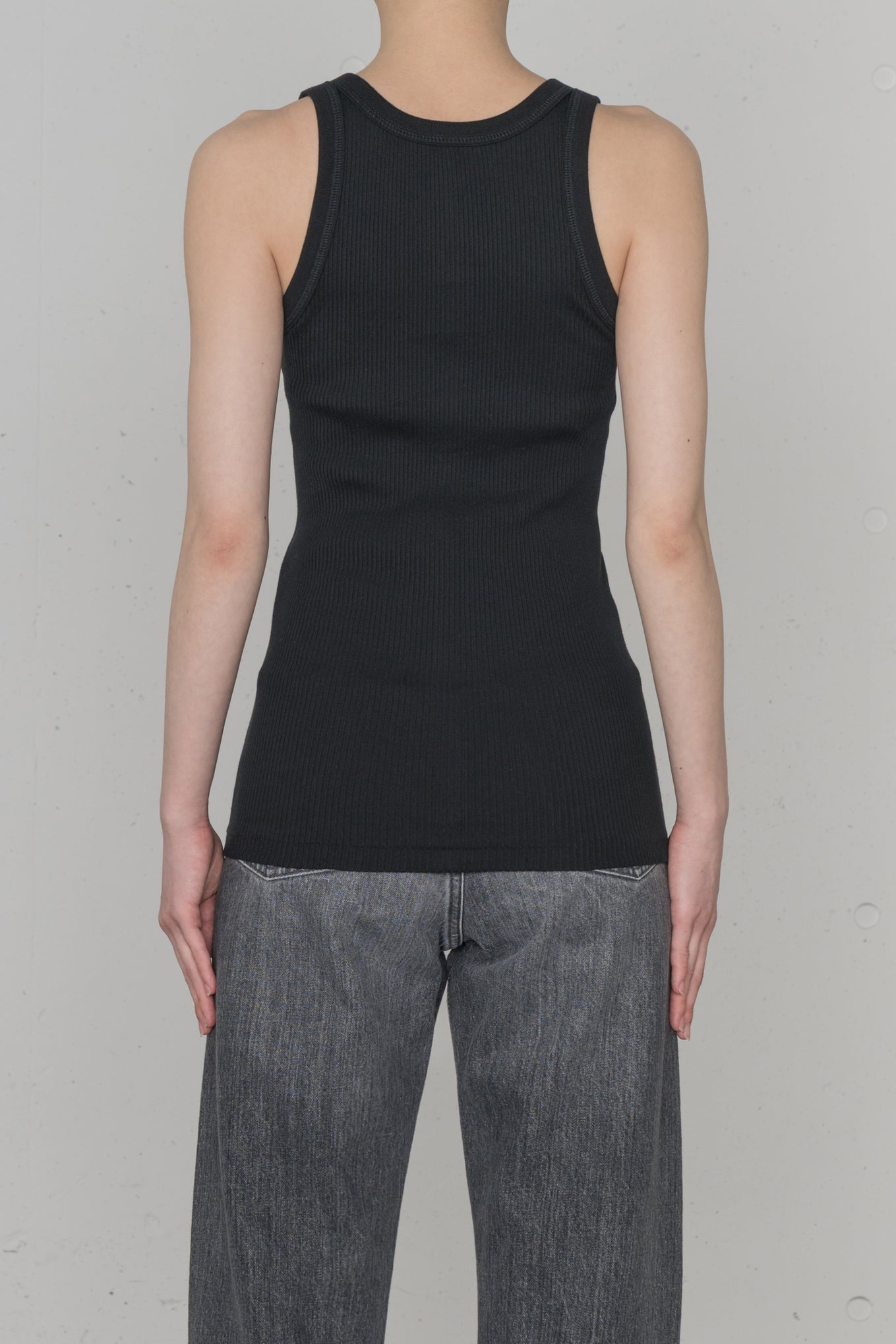 HYKE タンクトップ ブラック LAYERED TANK TOP-レイヤードタンクトップ-HYKE（ハイク）通販| st company