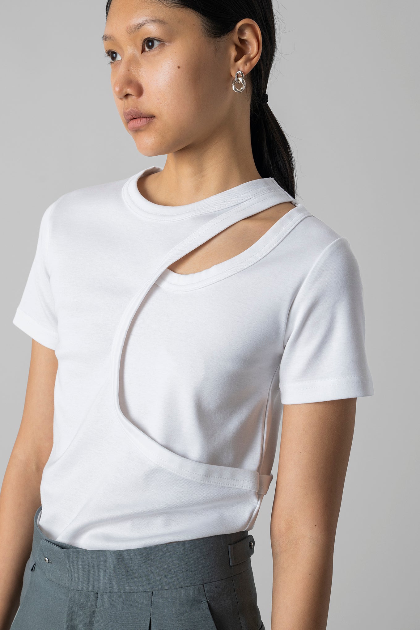 LAYERED SHORT-SLV TEE