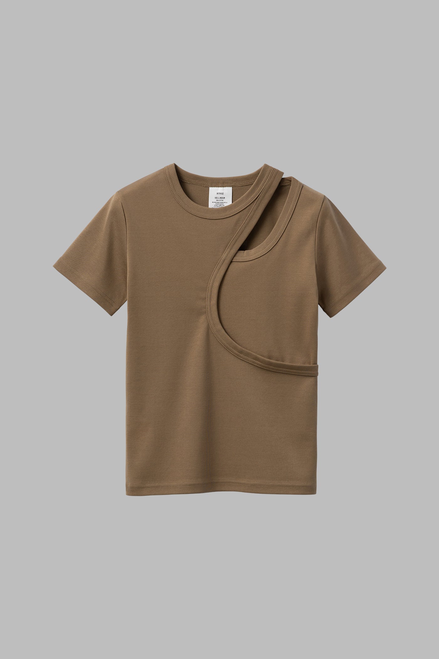 OXFORD SHEER SLEEVE SHIRT – HYKE ONLINE STORE