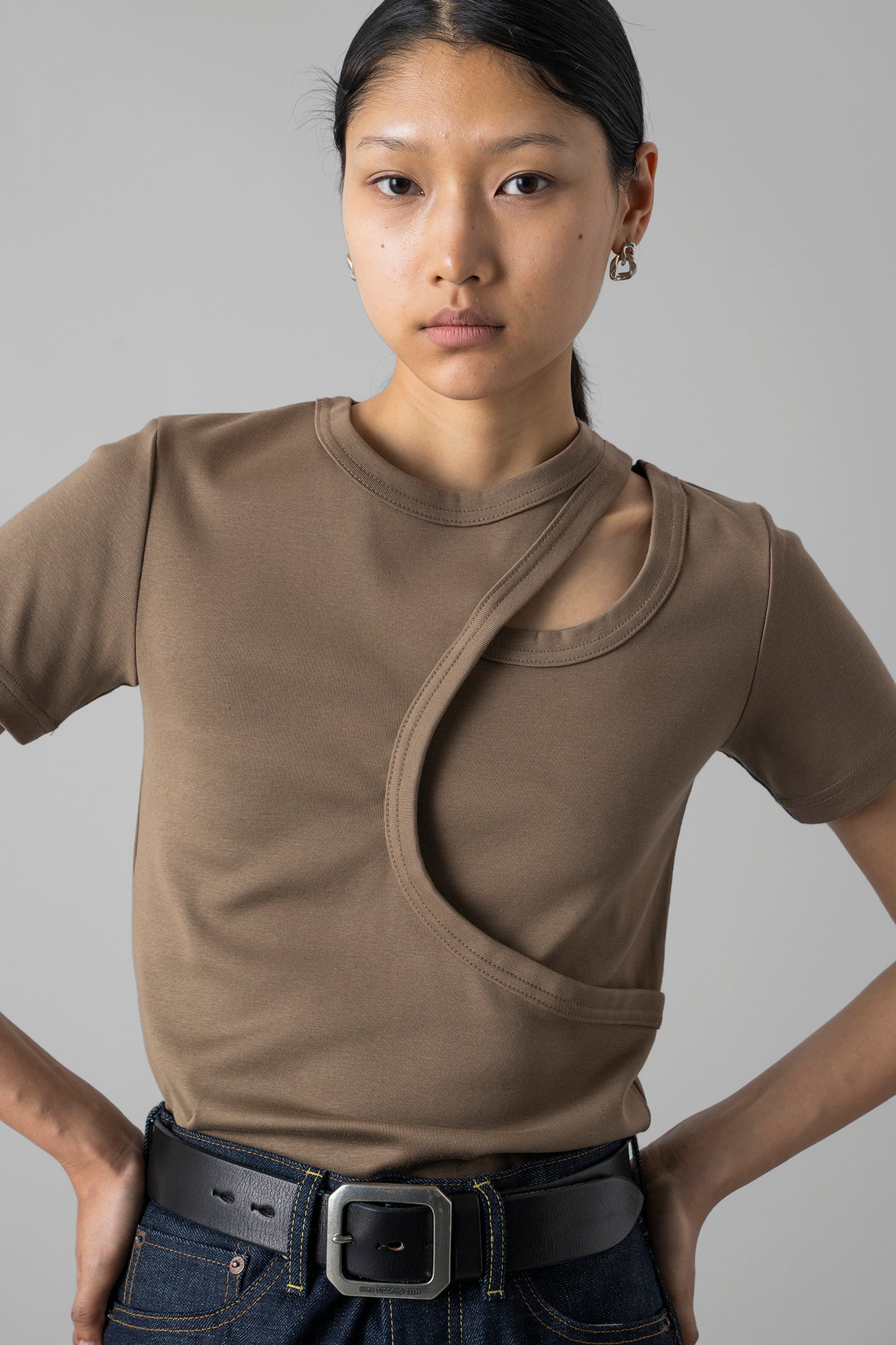 LAYERED SHORT-SLV TEE