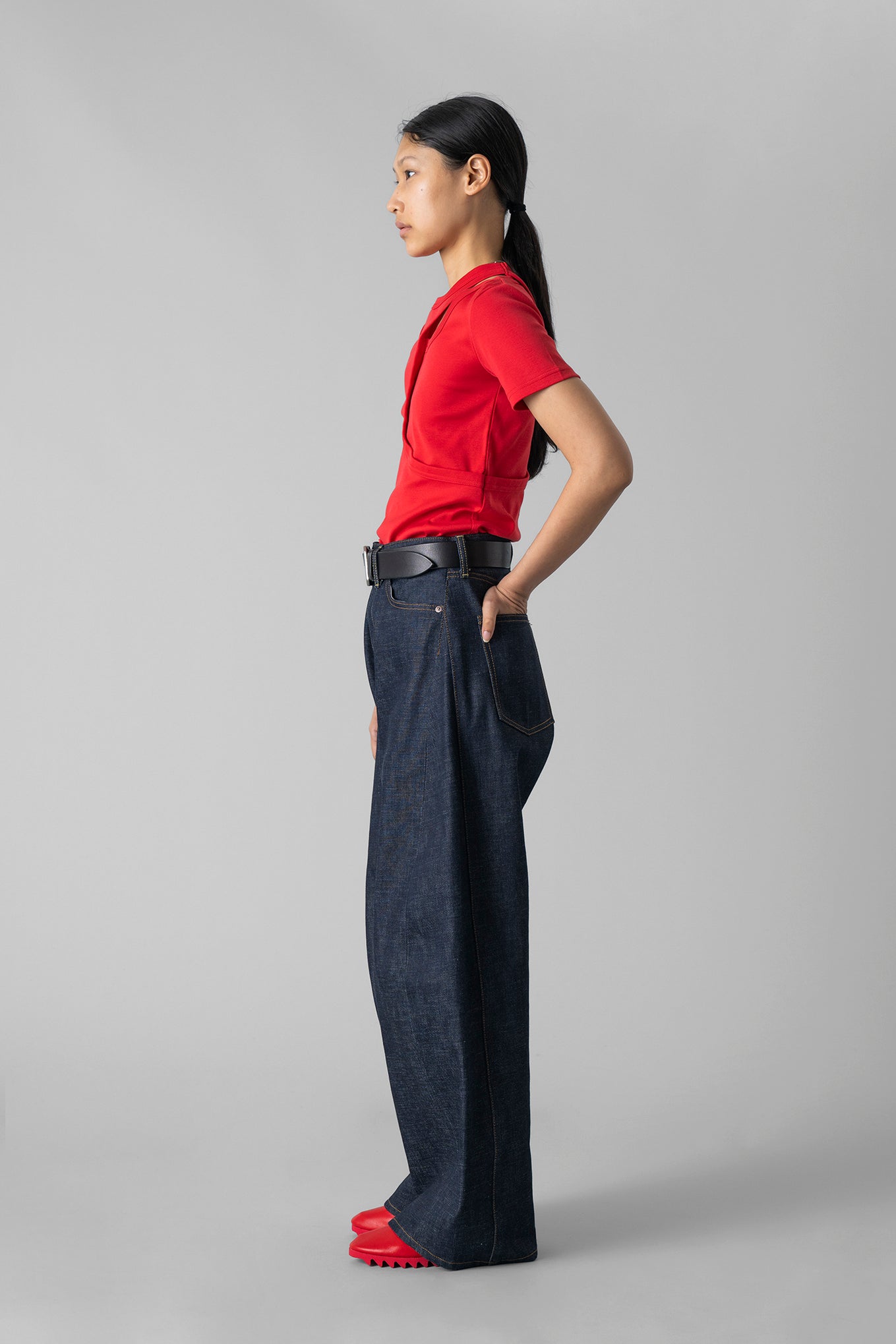 LAYERED SHORT-SLV TEE