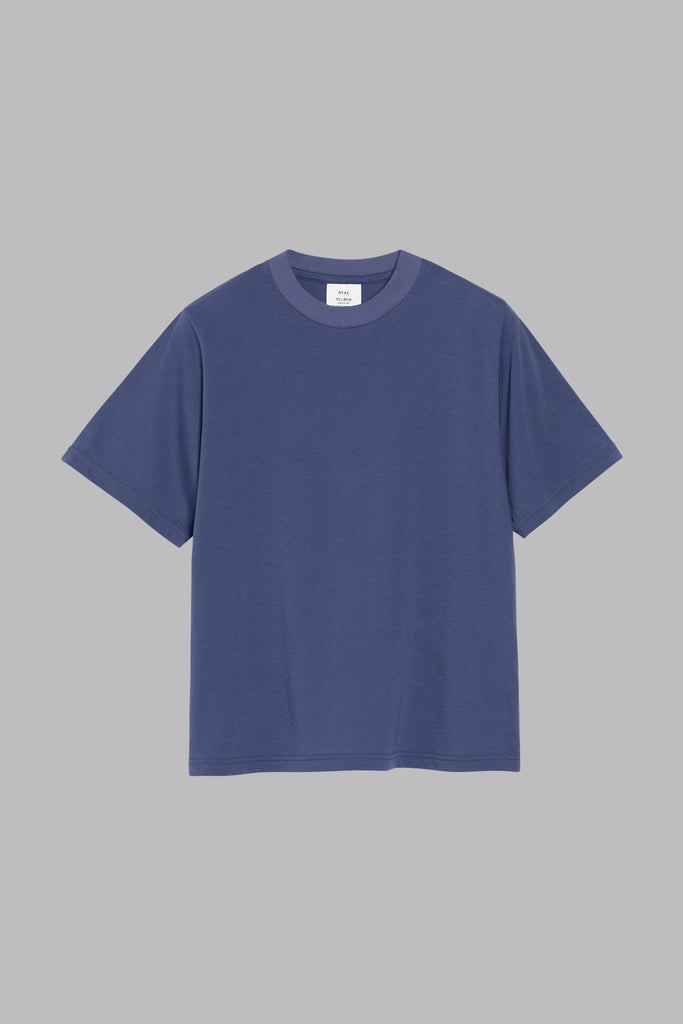 HYKE 17ss SHORT SLEEVE TEE ネイビー×ベージュ SHORT-SLV TEE (6.5OZ)-ショートスリーブTEE(6.5OZ)-HYKE（ハイク