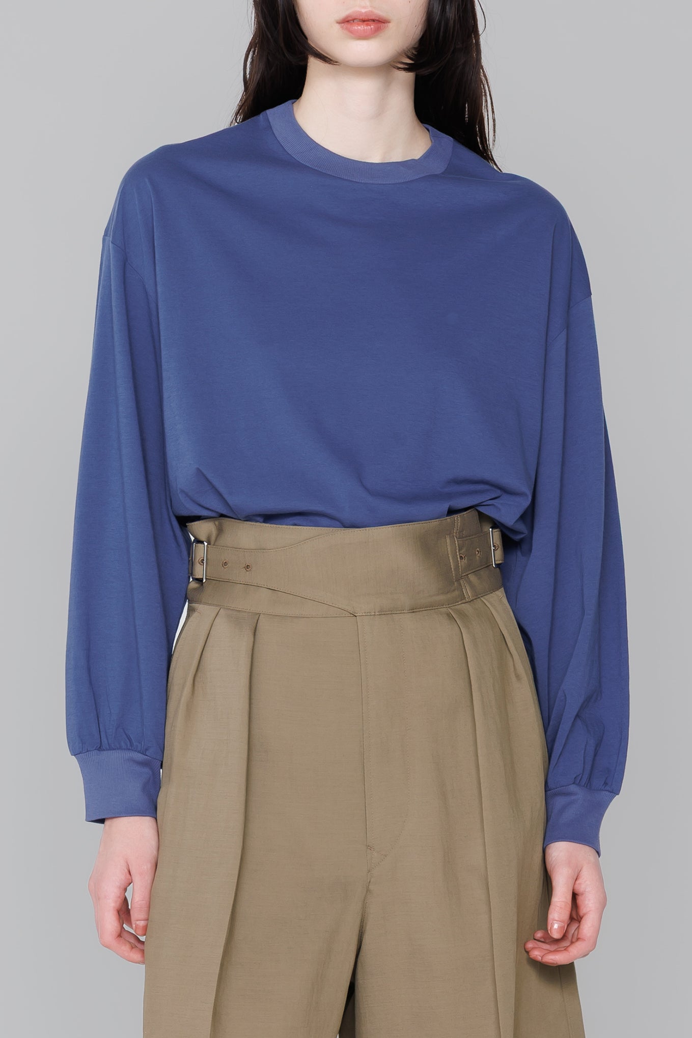 SHEER LONG-SLV TEE – HYKE ONLINE STORE