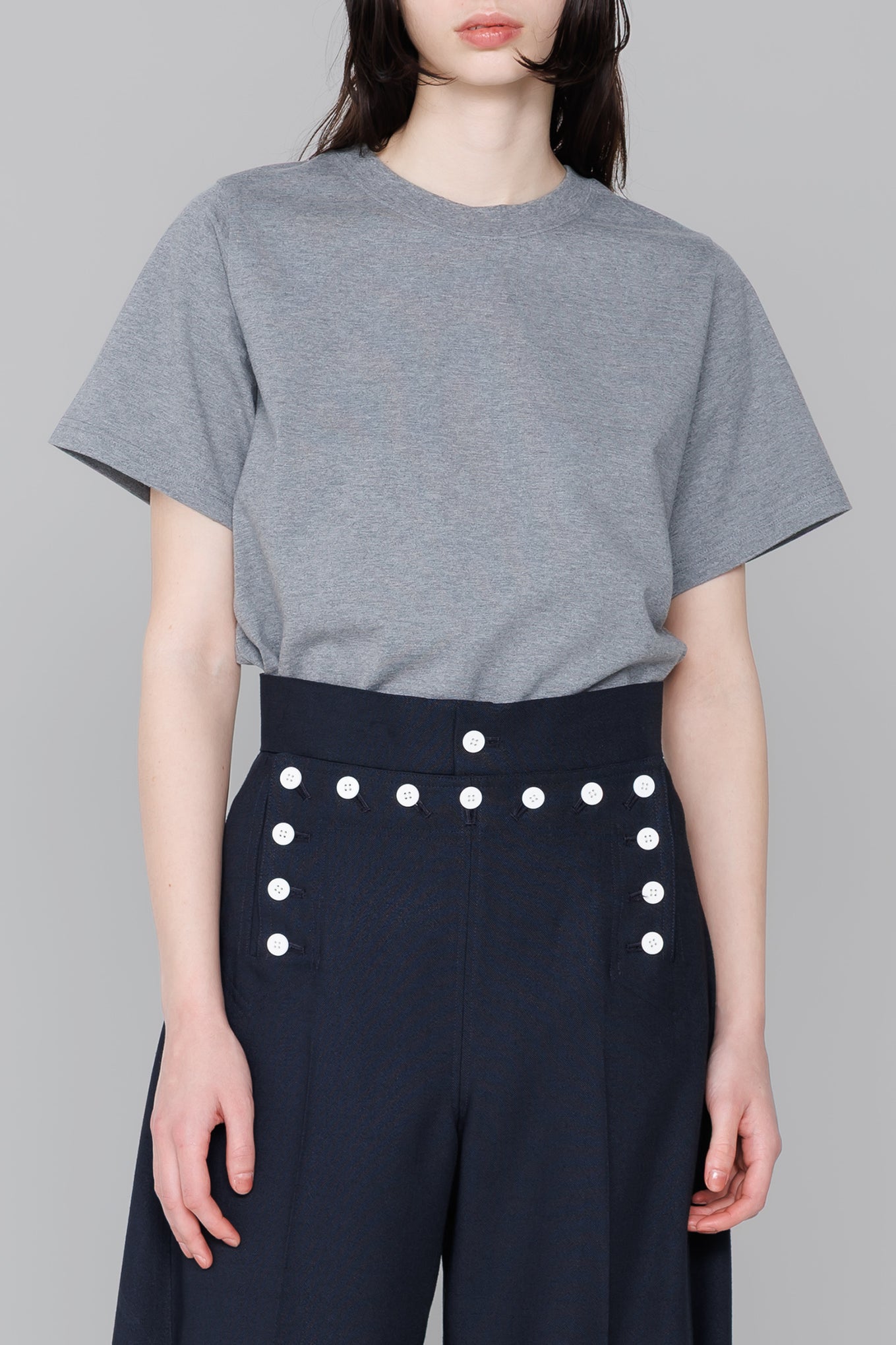 HYKE SHEER SHORT-SLV TEE ハイク ブラック SHEER SHORT-SLV TEE – HYKE ONLINE STORE