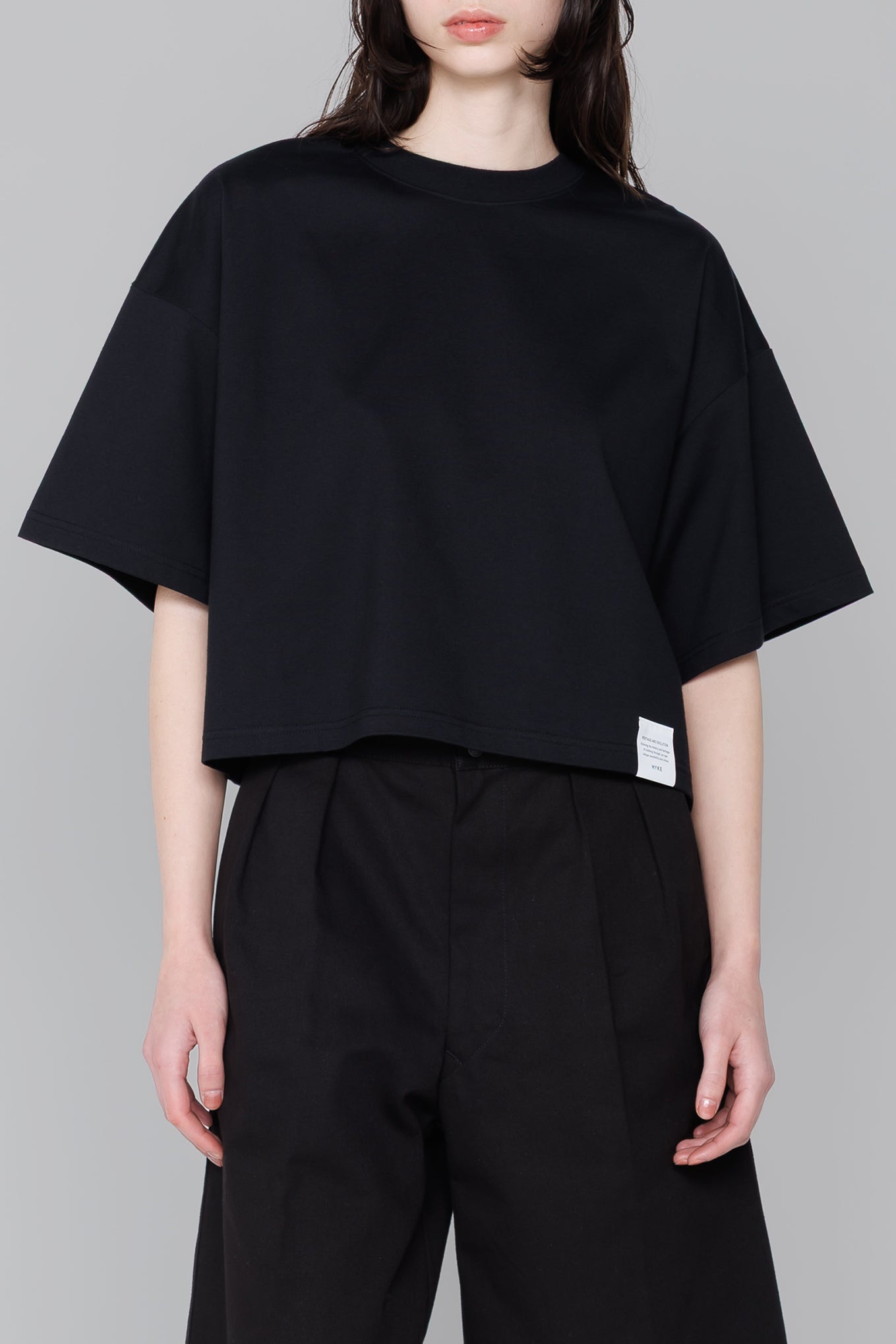 CROPPED SHORT-SLV TEE / BIG FIT (6.5OZ)