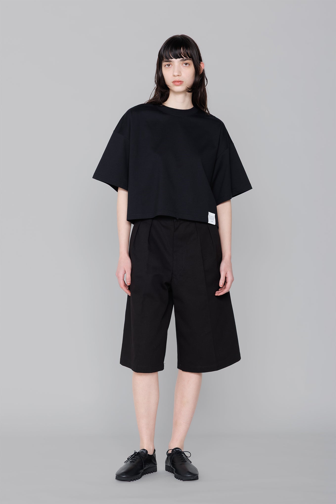 CROPPED SHORT-SLV TEE / BIG FIT (6.5OZ)