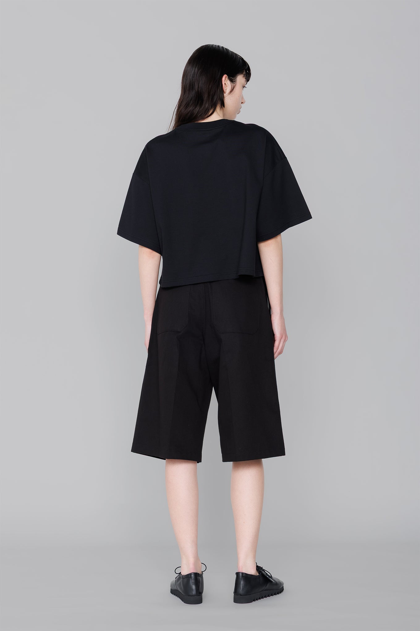 CROPPED SHORT-SLV TEE / BIG FIT (6.5OZ)