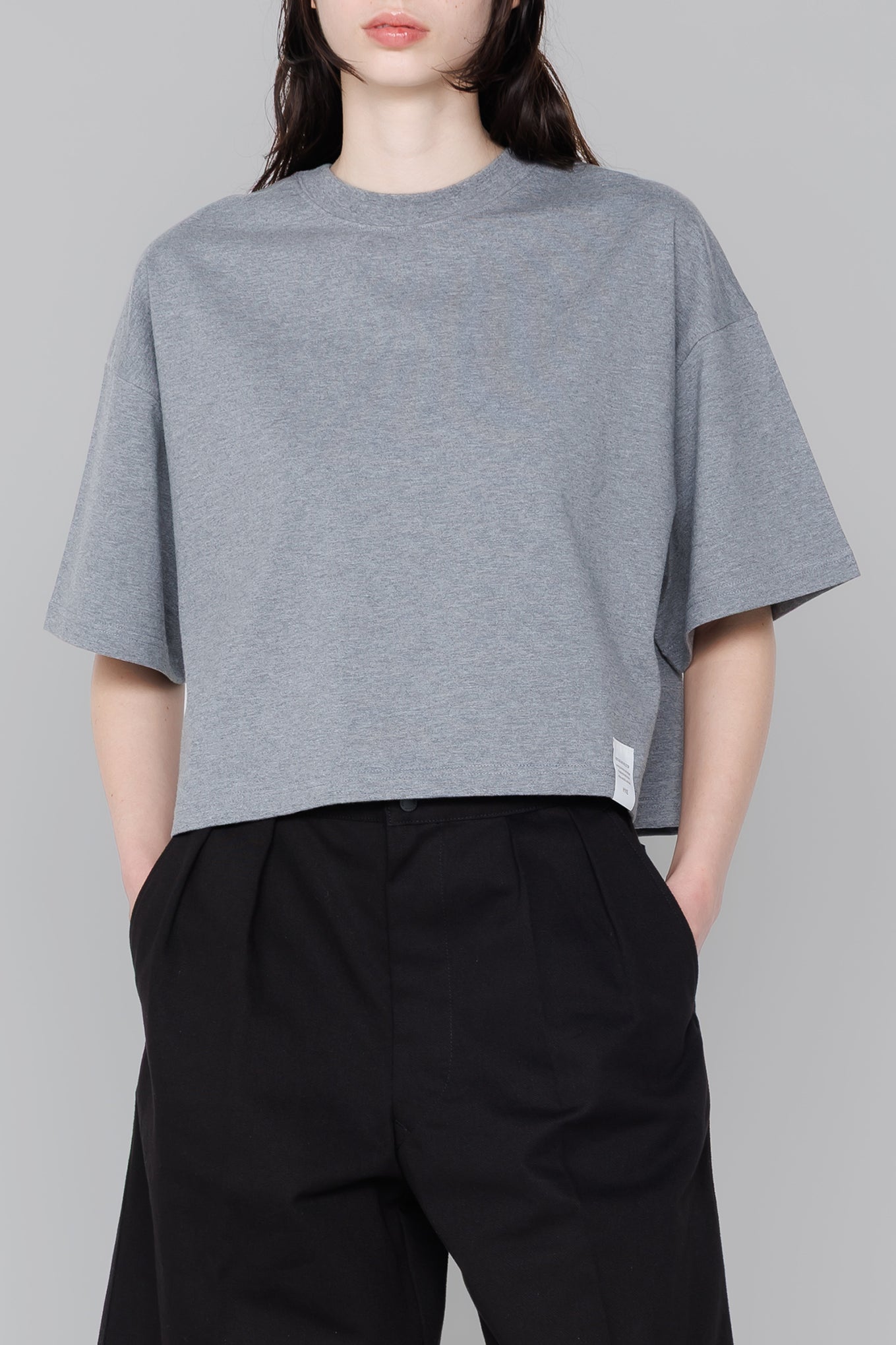 CROPPED SHORT-SLV TEE / BIG FIT (6.5OZ)