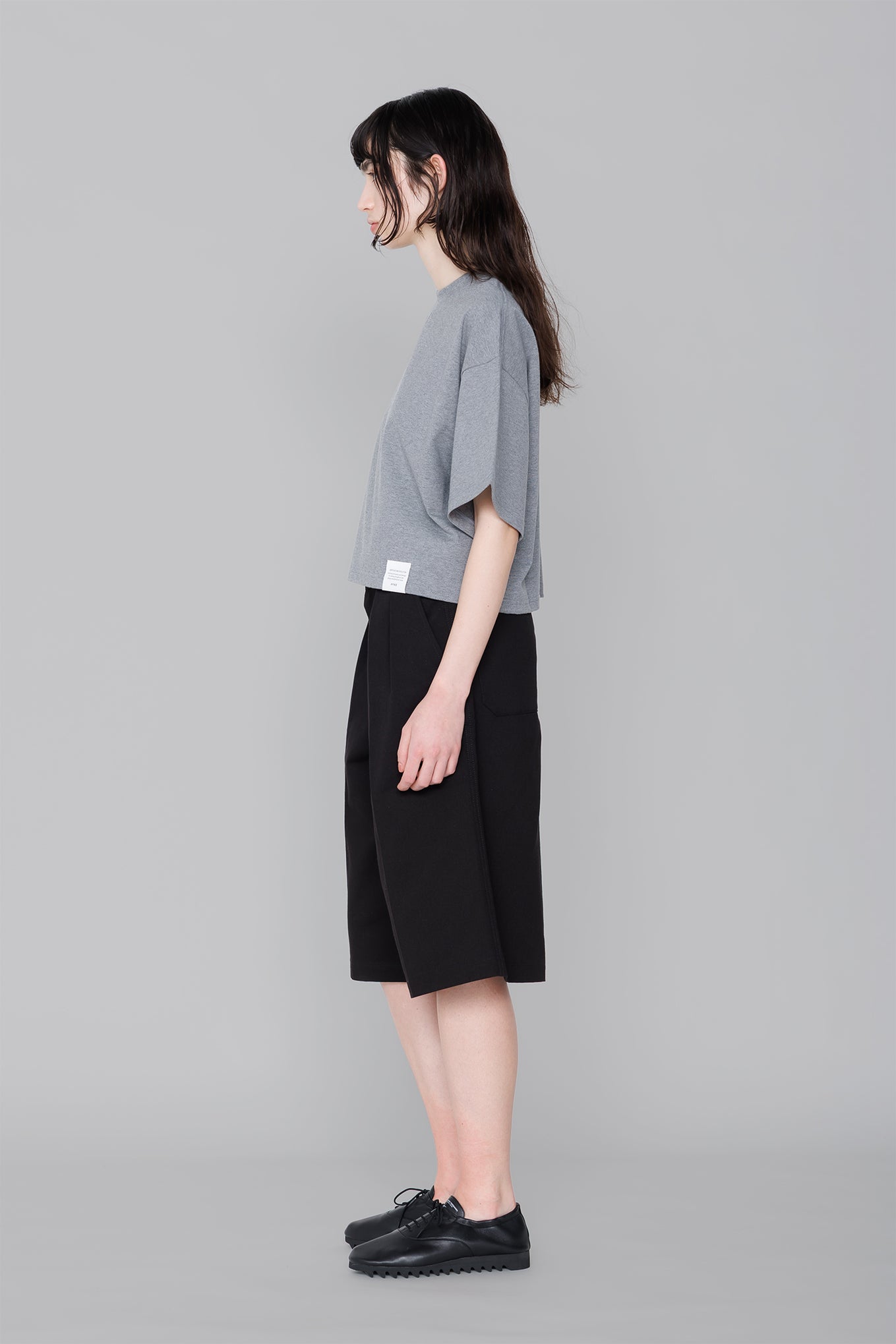 CROPPED SHORT-SLV TEE / BIG FIT (6.5OZ)