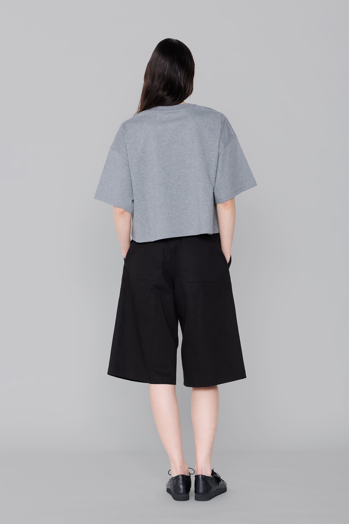 CROPPED SHORT-SLV TEE / BIG FIT (6.5OZ)