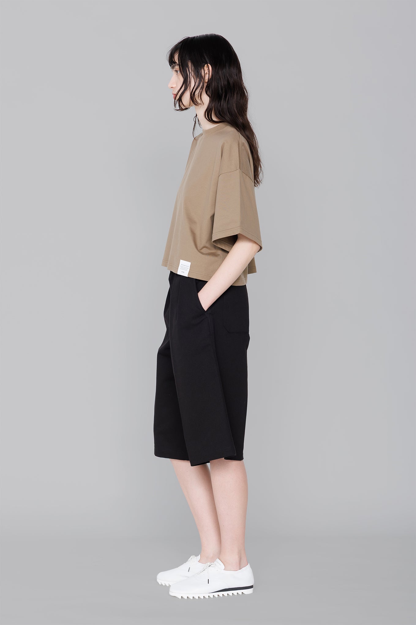 CROPPED SHORT-SLV TEE / BIG FIT (6.5OZ)