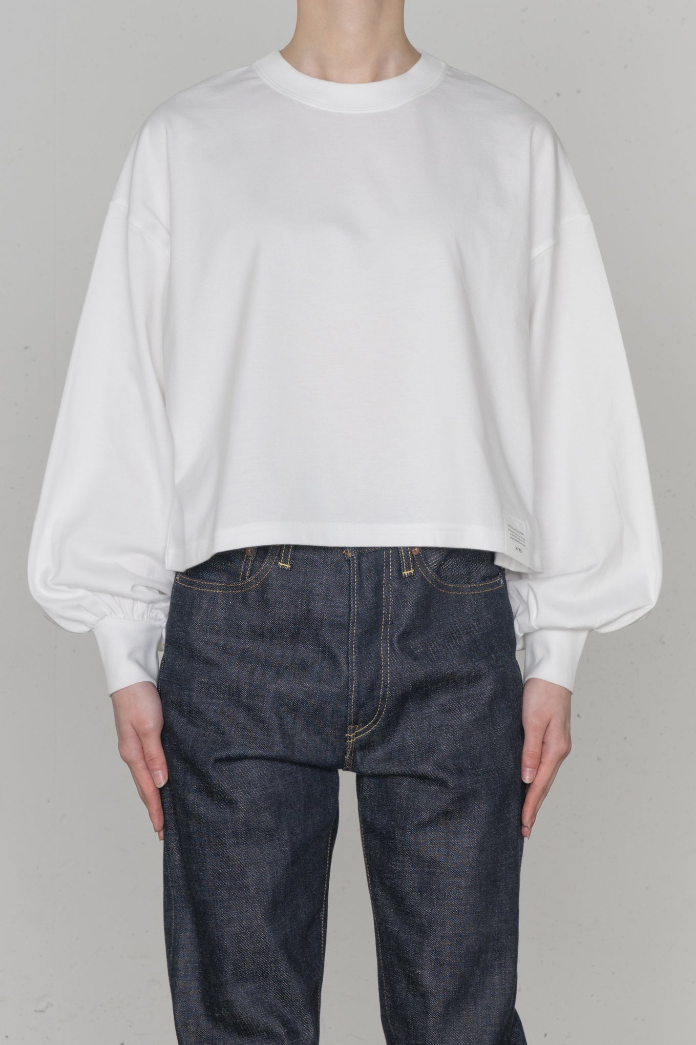 CROPPED LONG-SLV TEE / BIG FIT (6.5OZ)