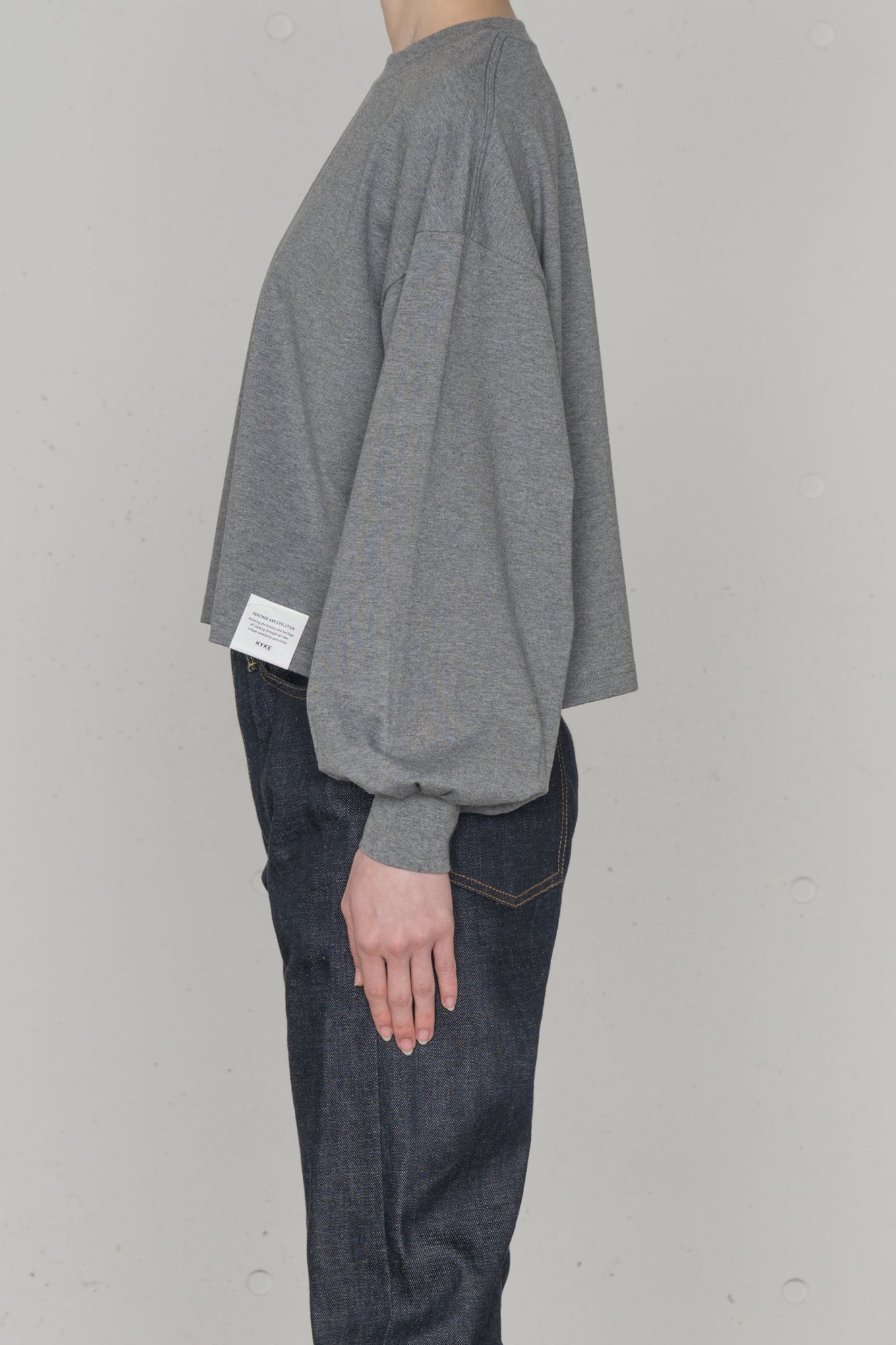 CROPPED LONG-SLV TEE / BIG FIT (6.5OZ)