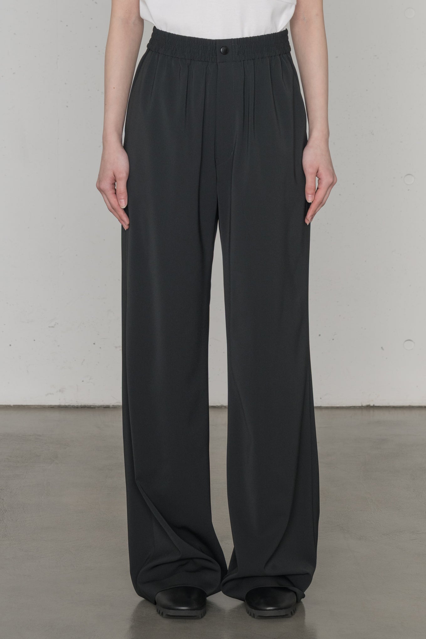 STRETCH WIDE LEG PANTS