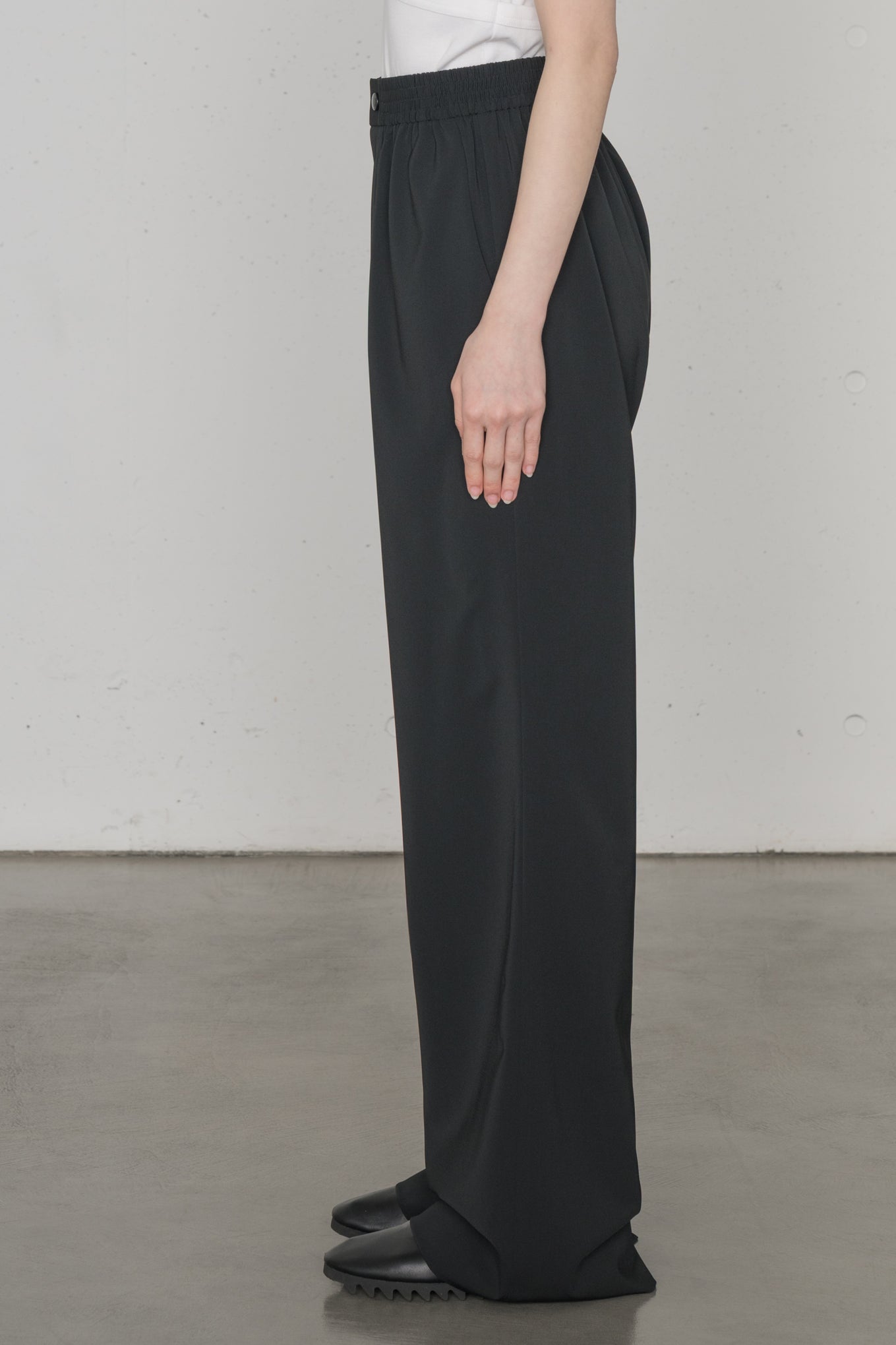 STRETCH WIDE LEG PANTS