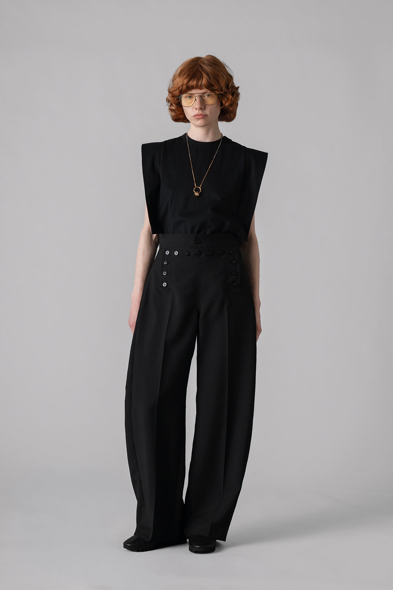 SAILOR BARREL-LEG PANTS