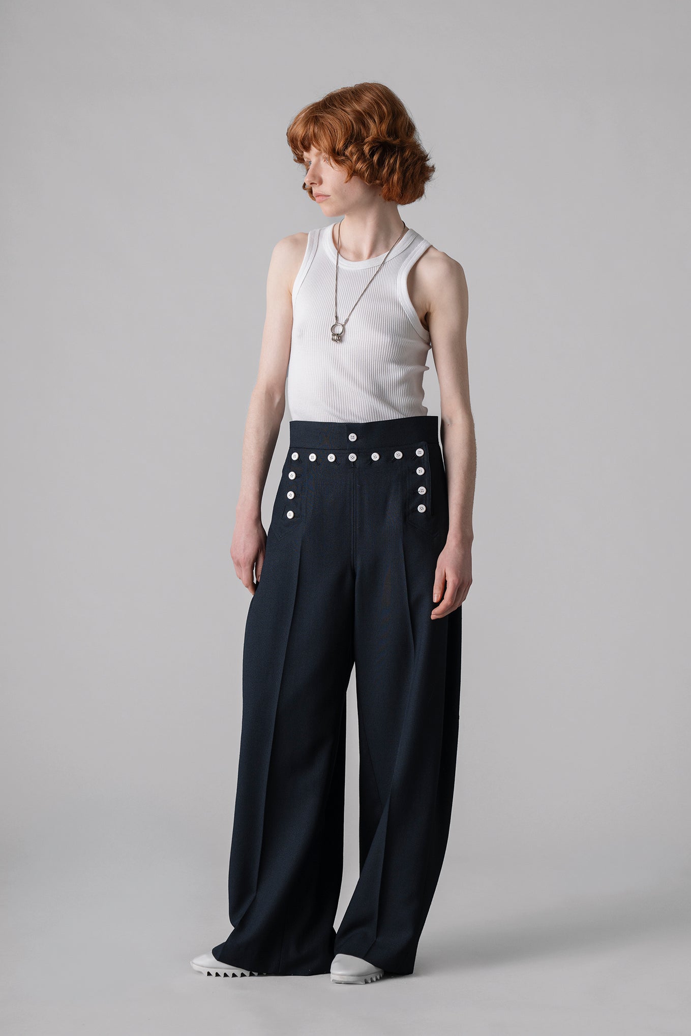 SAILOR BARREL-LEG PANTS