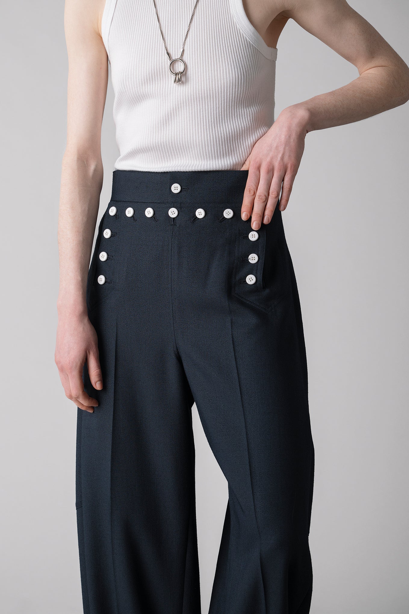 SAILOR BARREL-LEG PANTS