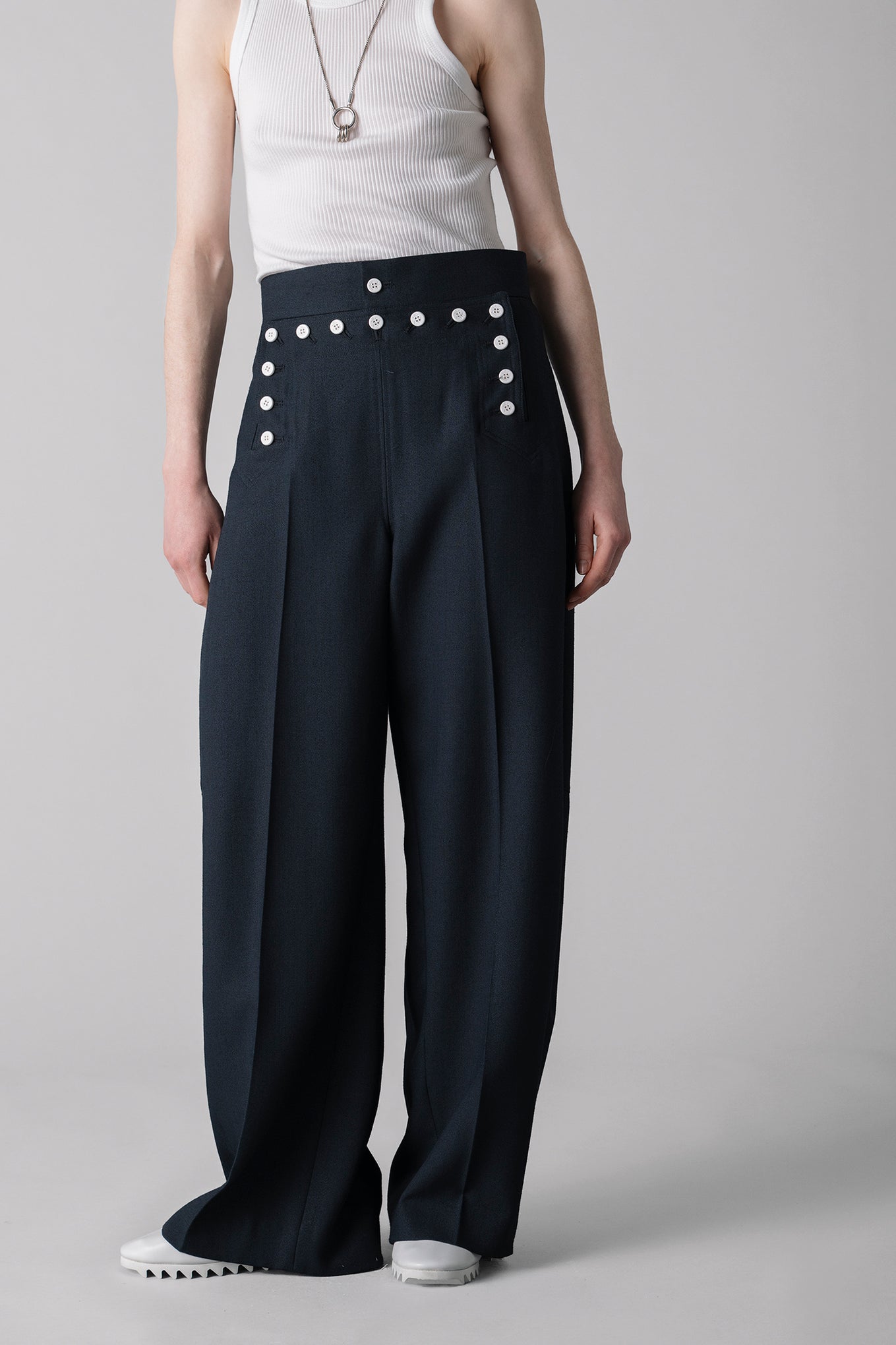 SAILOR BARREL-LEG PANTS