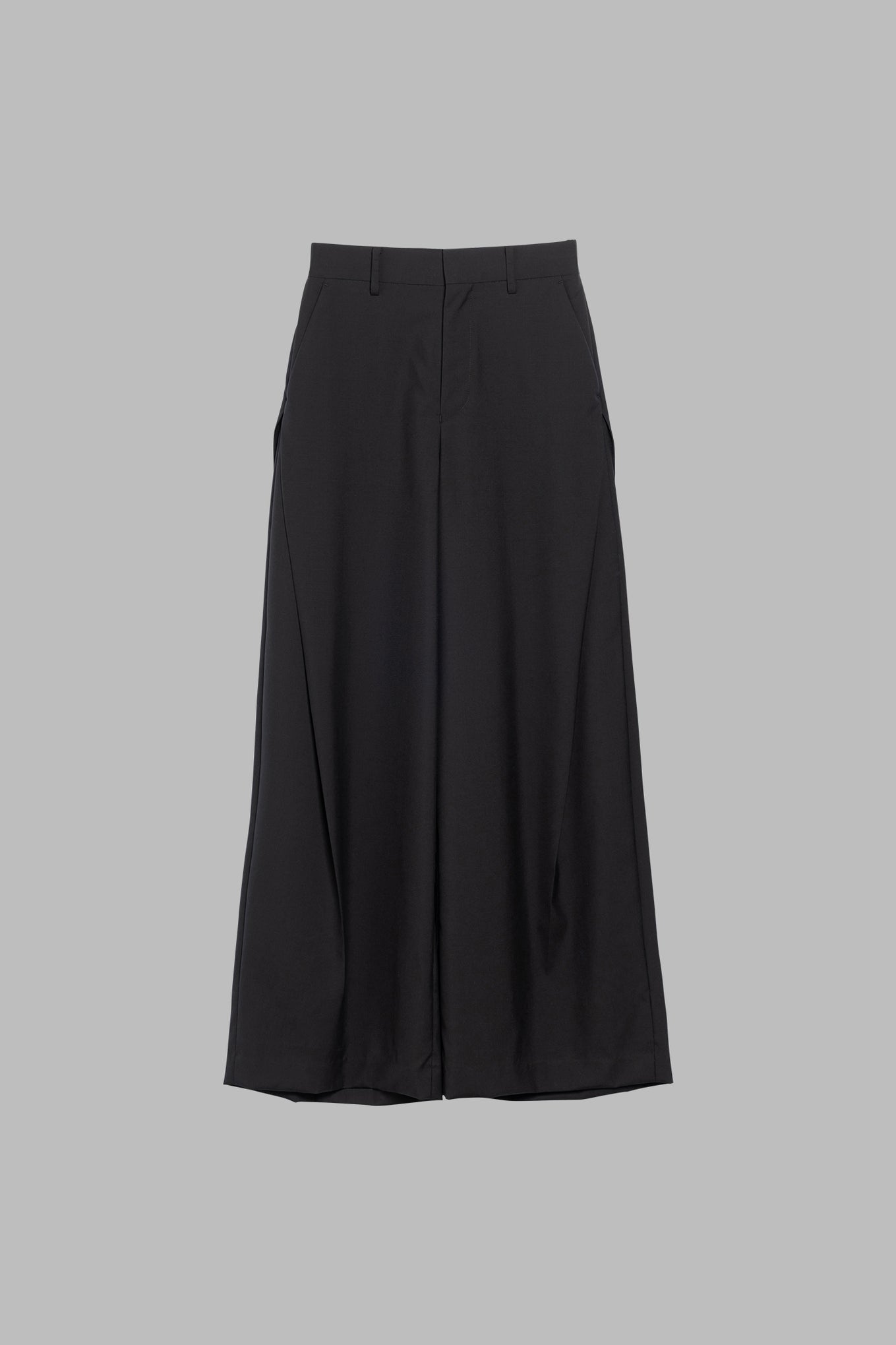 WOOL SIDE TUCK PANTS