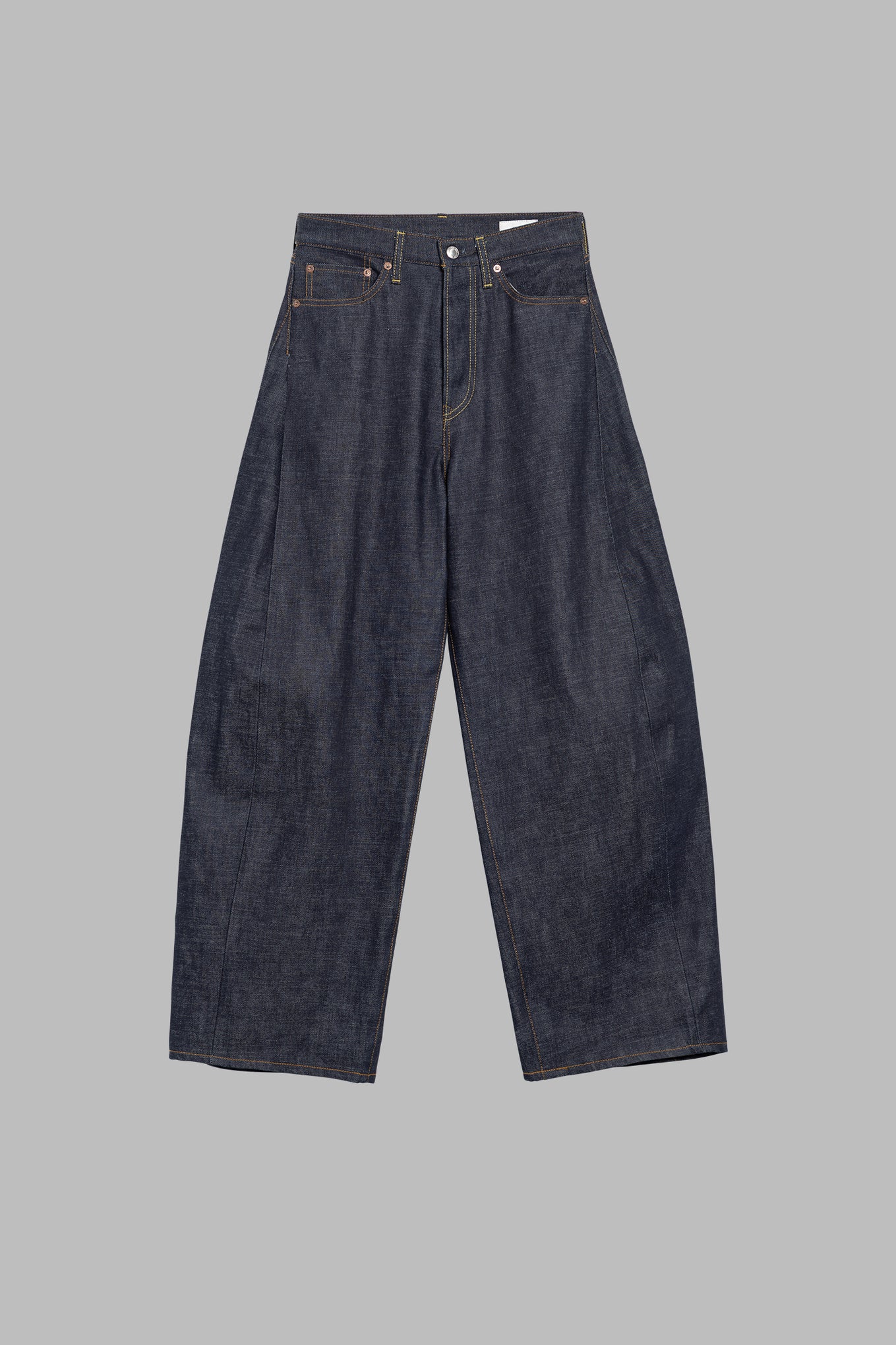 BARREL-LEG DENIM JEANS – HYKE ONLINE STORE
