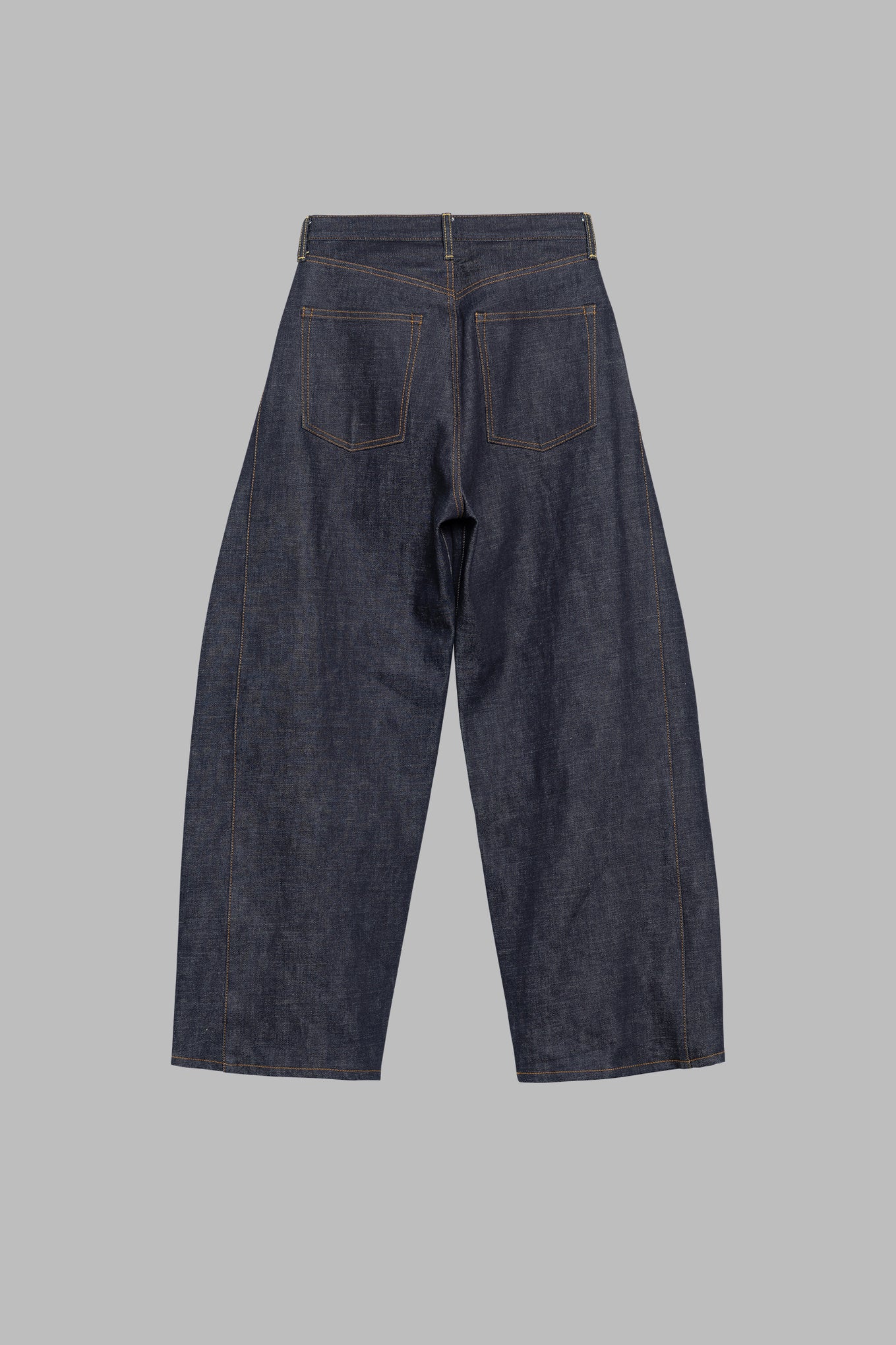 BARREL-LEG DENIM JEANS – HYKE ONLINE STORE