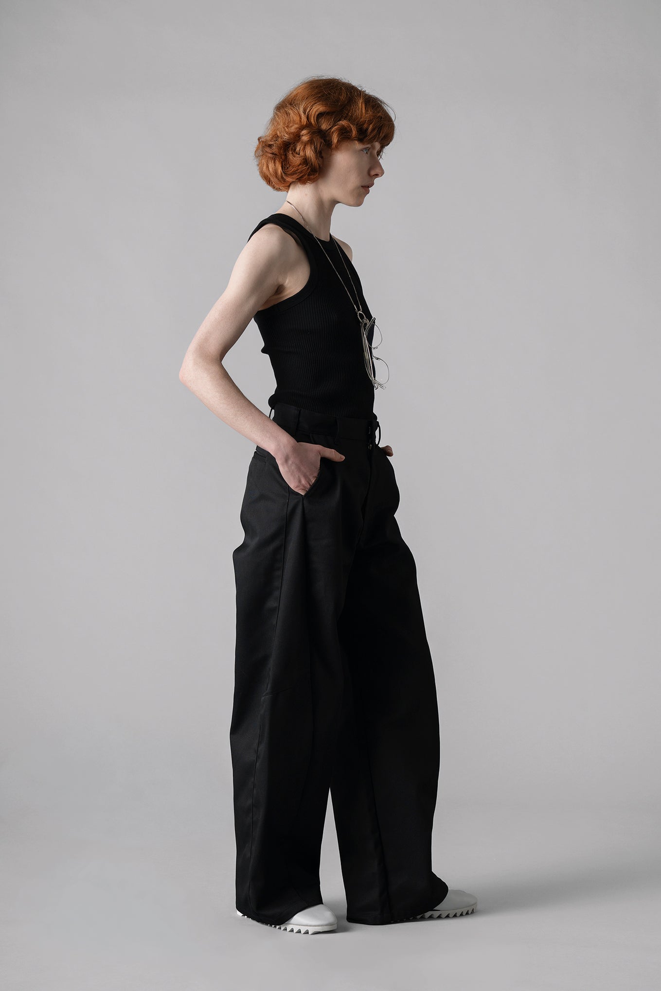 T/C BARREL-LEG WORK PANTS – HYKE ONLINE STORE
