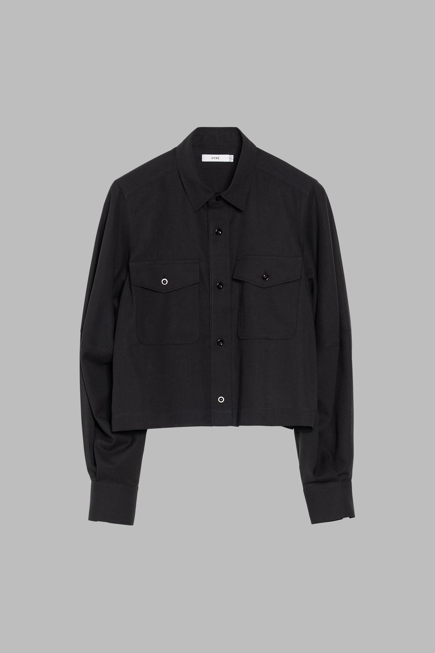 T/W VOILE BALLOON SLEEVE CROPPED SHIRT – HYKE ONLINE STORE