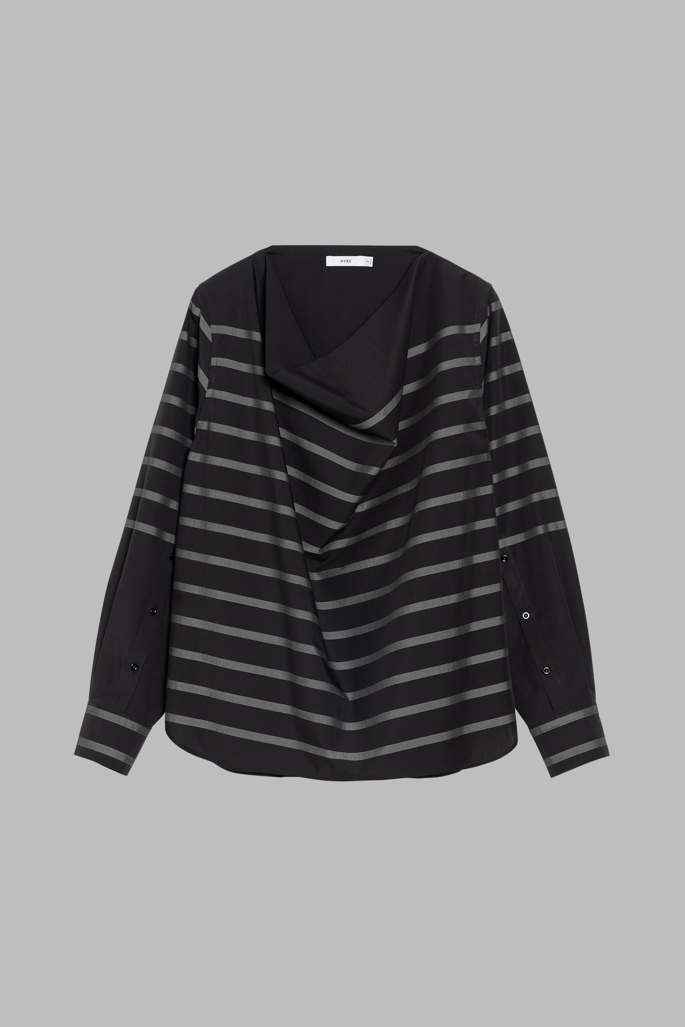 STRIPE COWL NECK BLOUSE