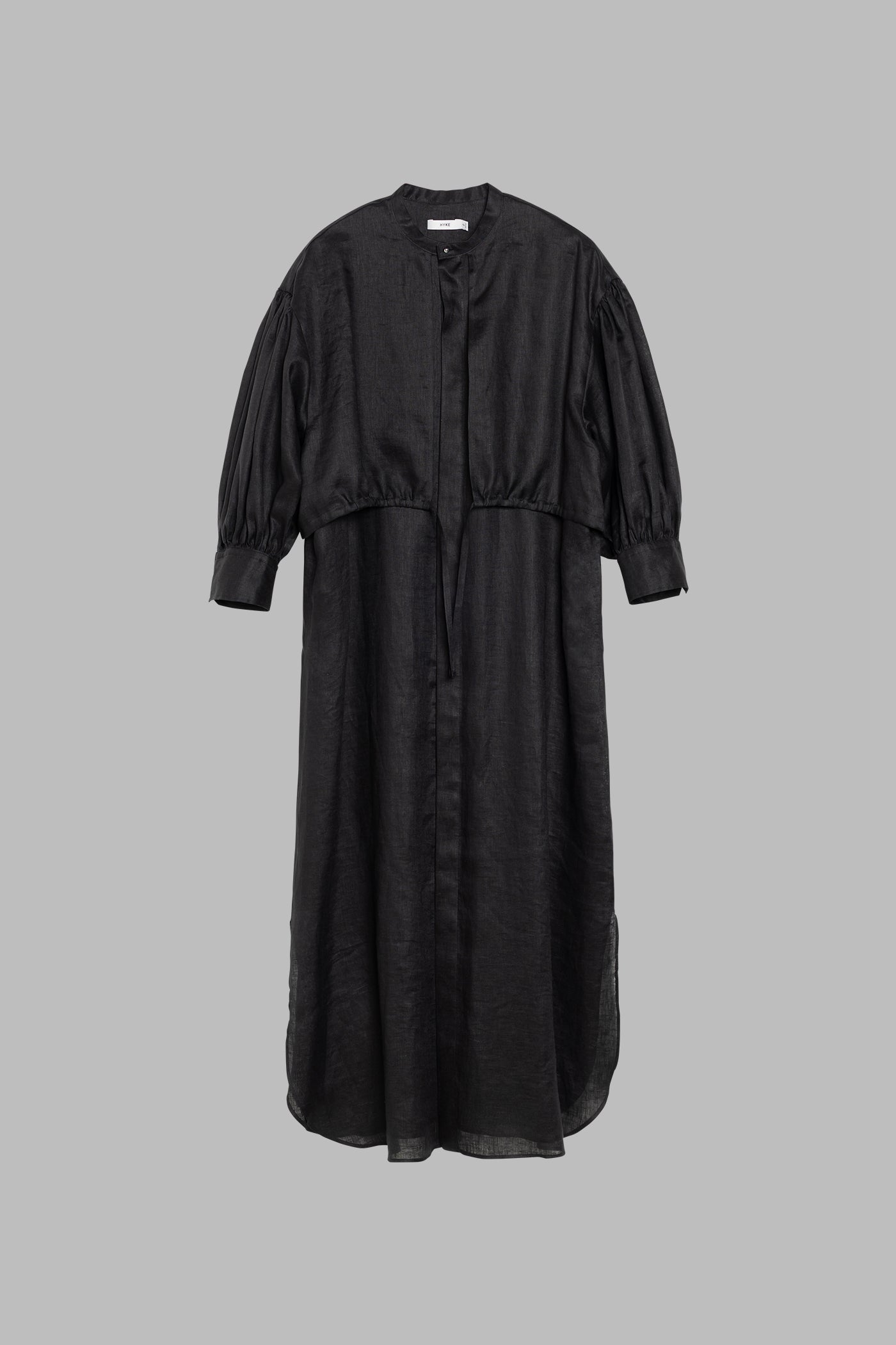 LINEN BALLOON SLEEVE DRESS – HYKE ONLINE STORE