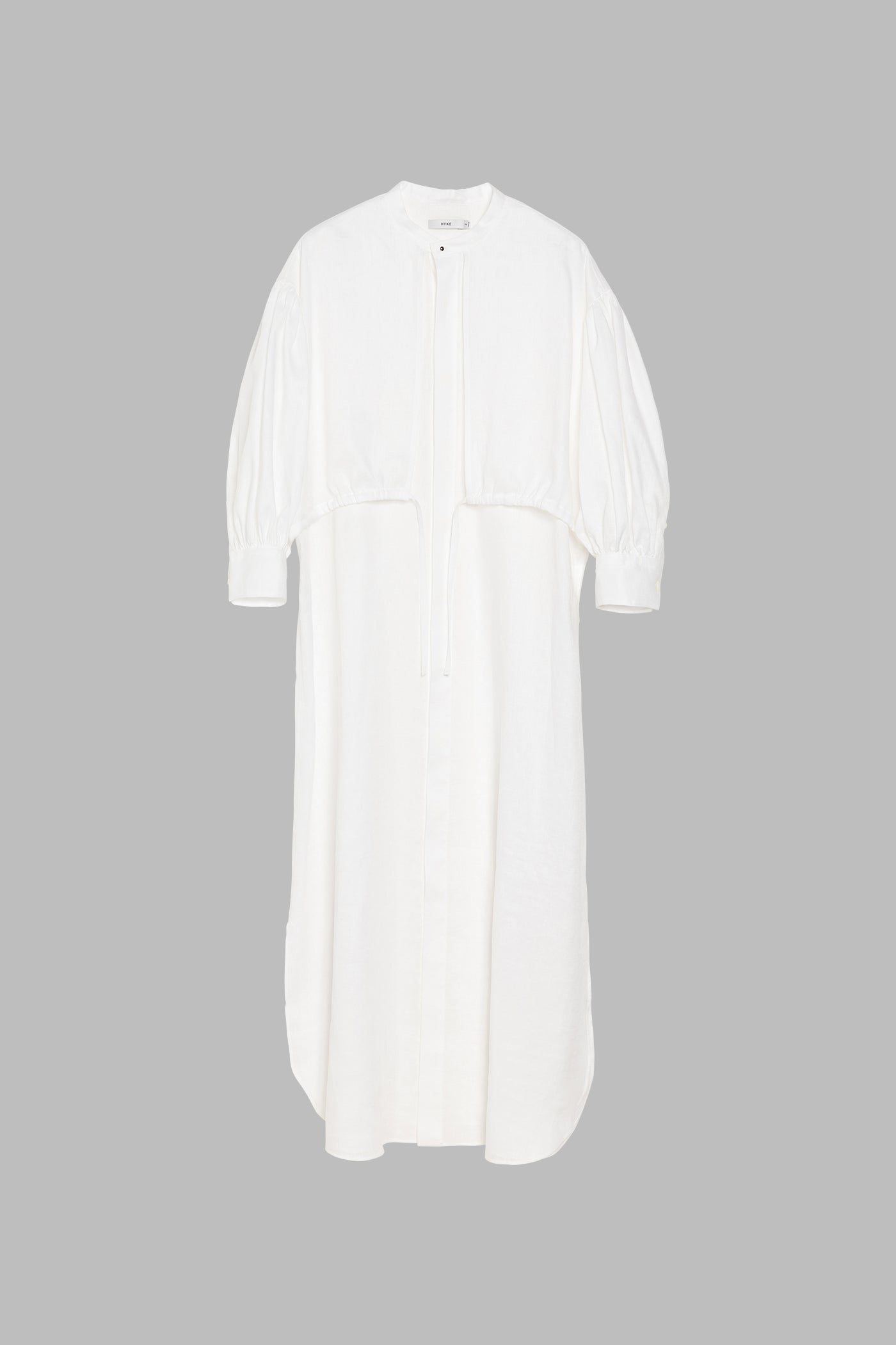 LINEN BALLOON SLEEVE DRESS – HYKE ONLINE STORE