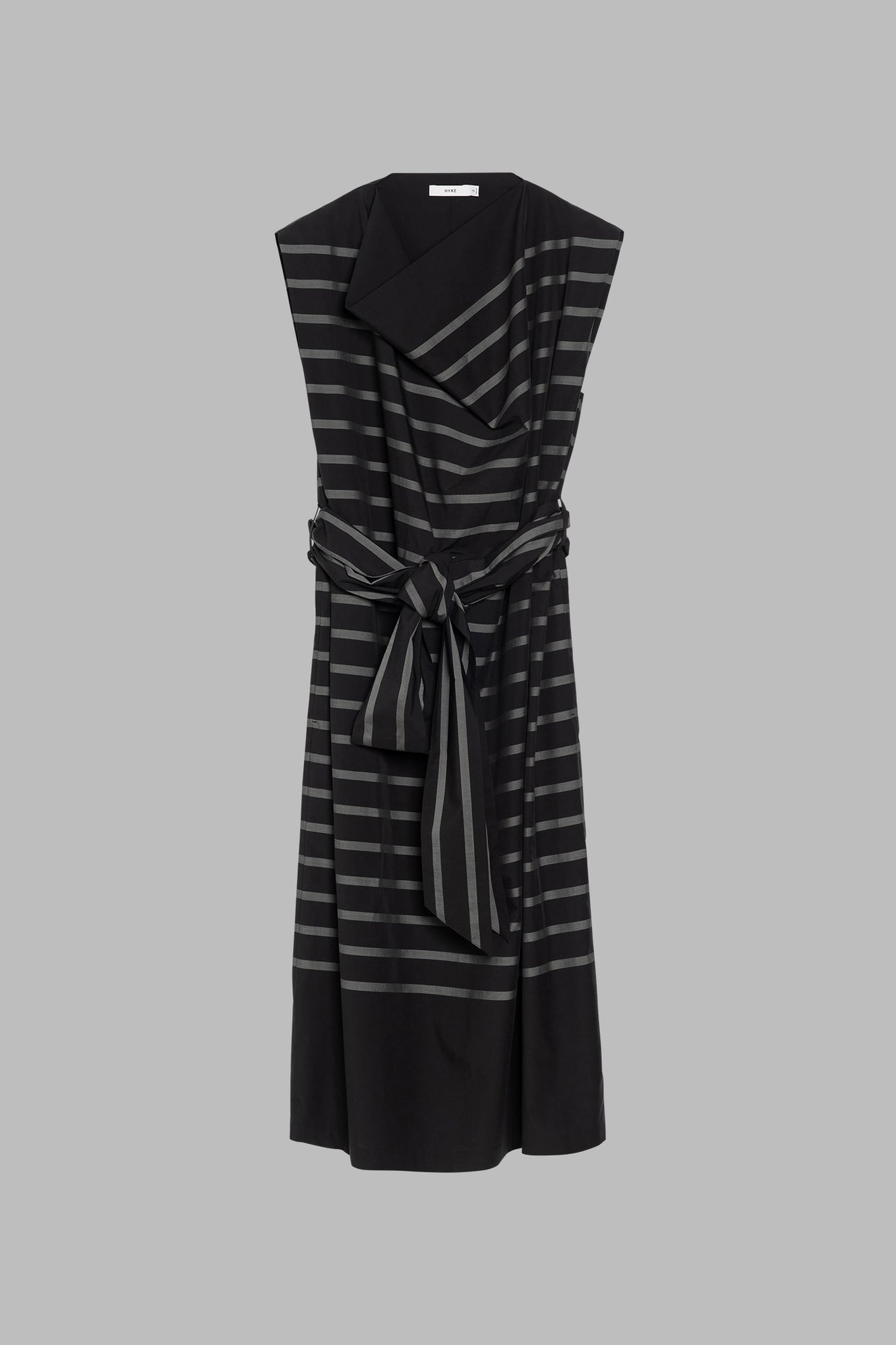 STRIPE COWL NECK DRESS