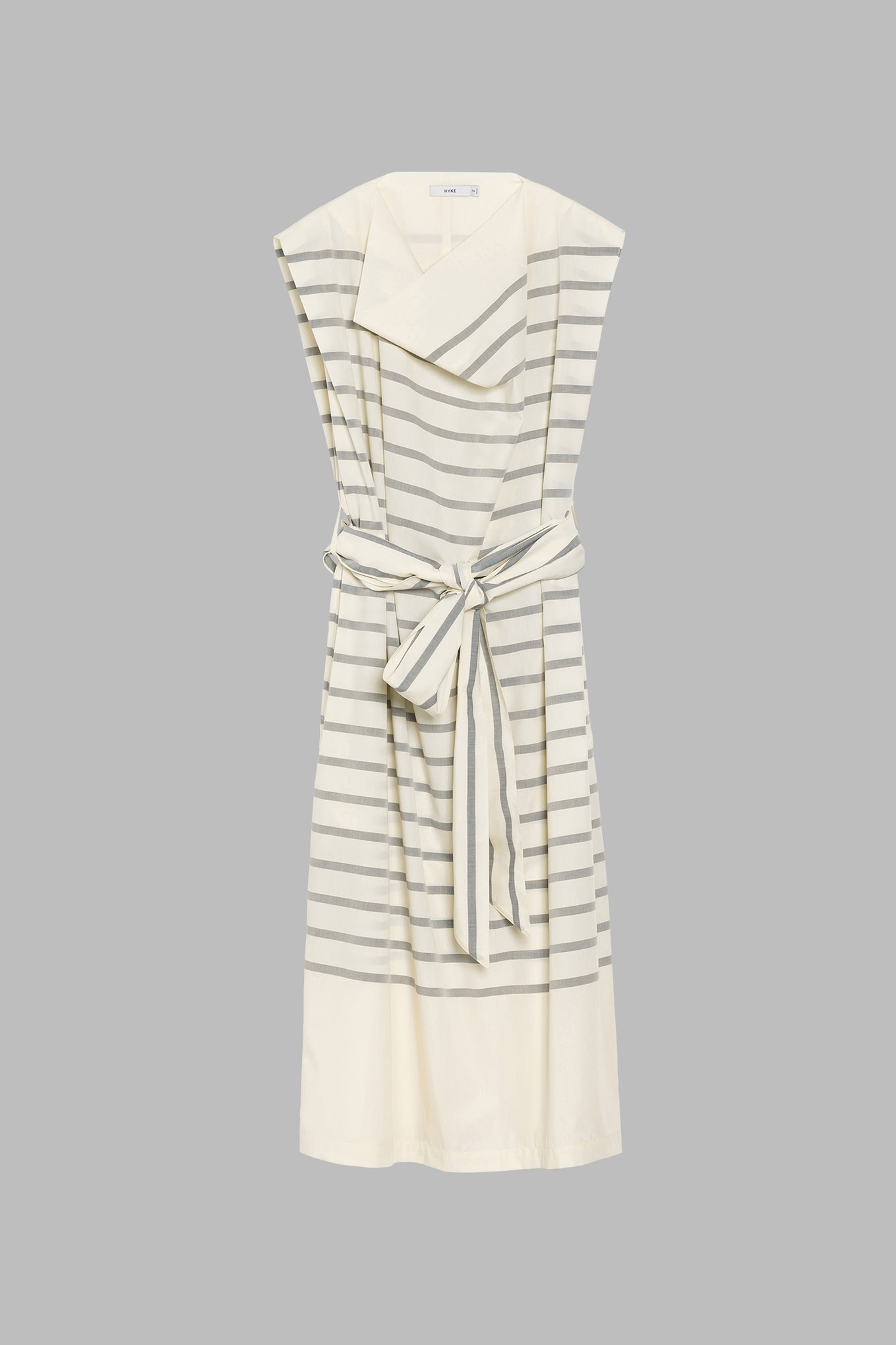 STRIPE COWL NECK DRESS
