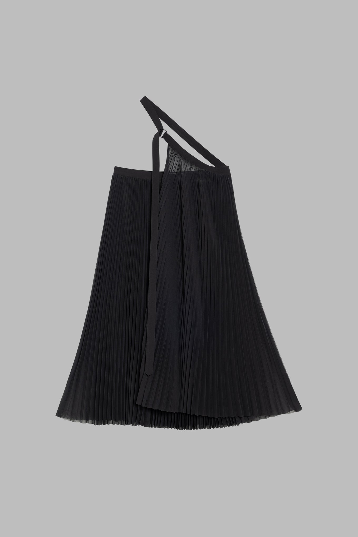 SHEER PLEATED WRAP DRESS – HYKE ONLINE STORE