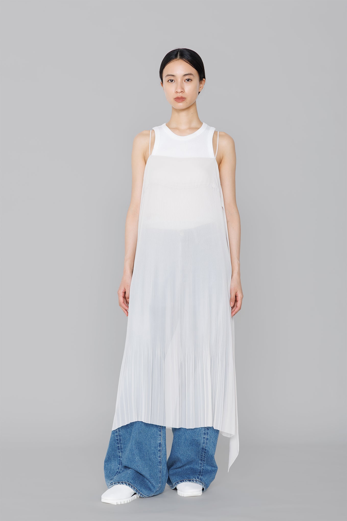 PLEATED SLIP DRESS – HYKE ONLINE STORE