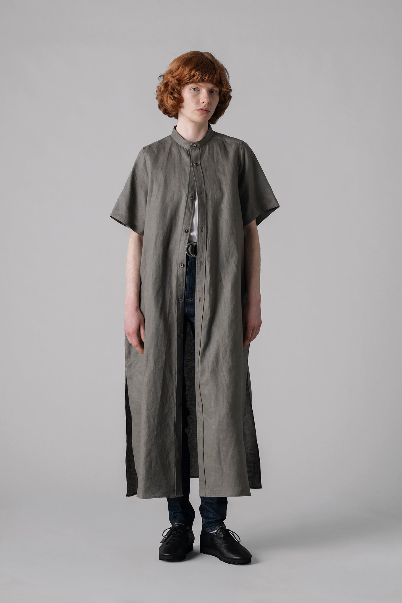 LINEN MAXI SHIRT DRESS – HYKE ONLINE STORE LINEN MAXI SHIRT DRESS – HYKE ONLINE STORE