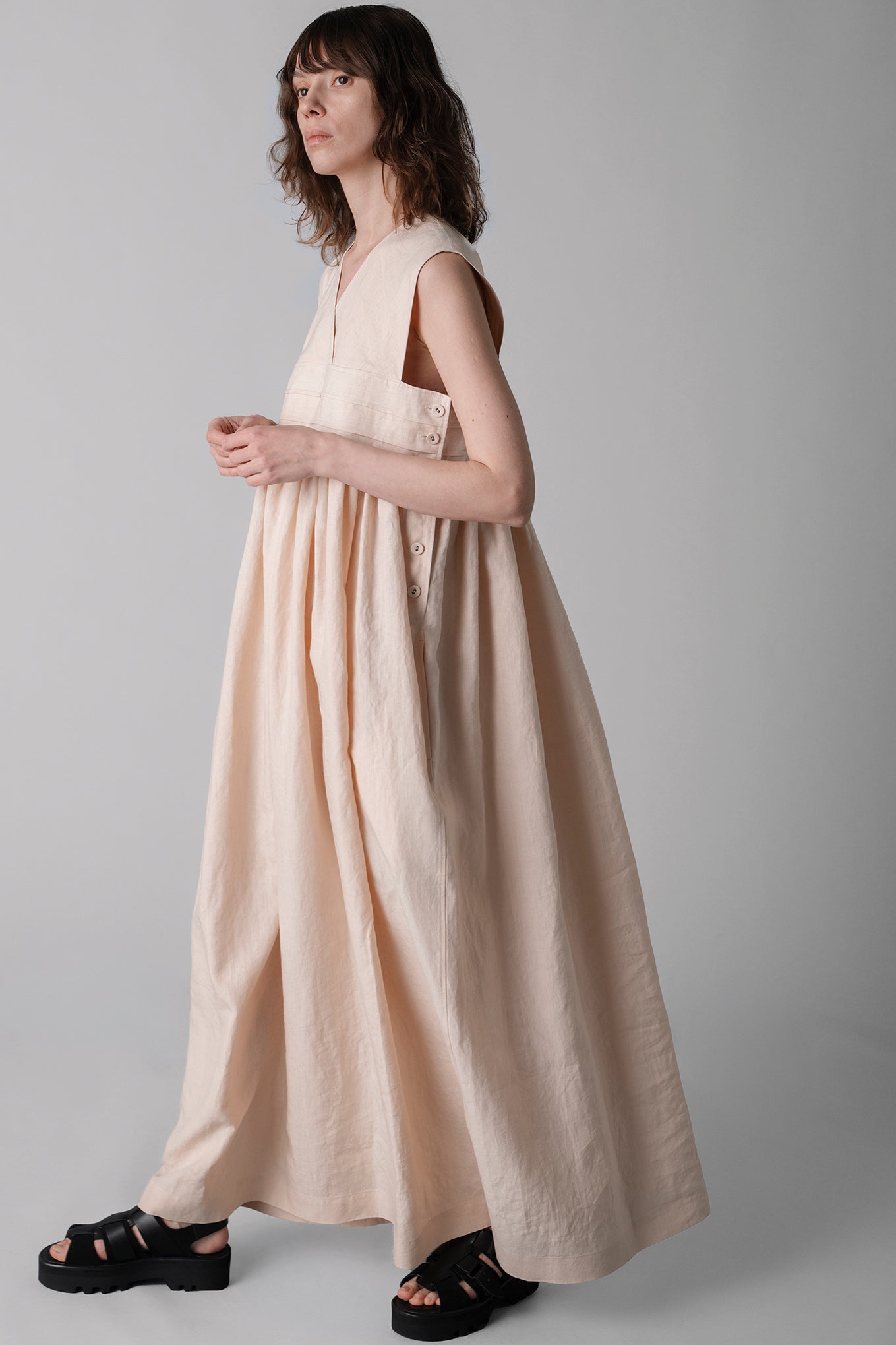 LINEN MAXI DRESS