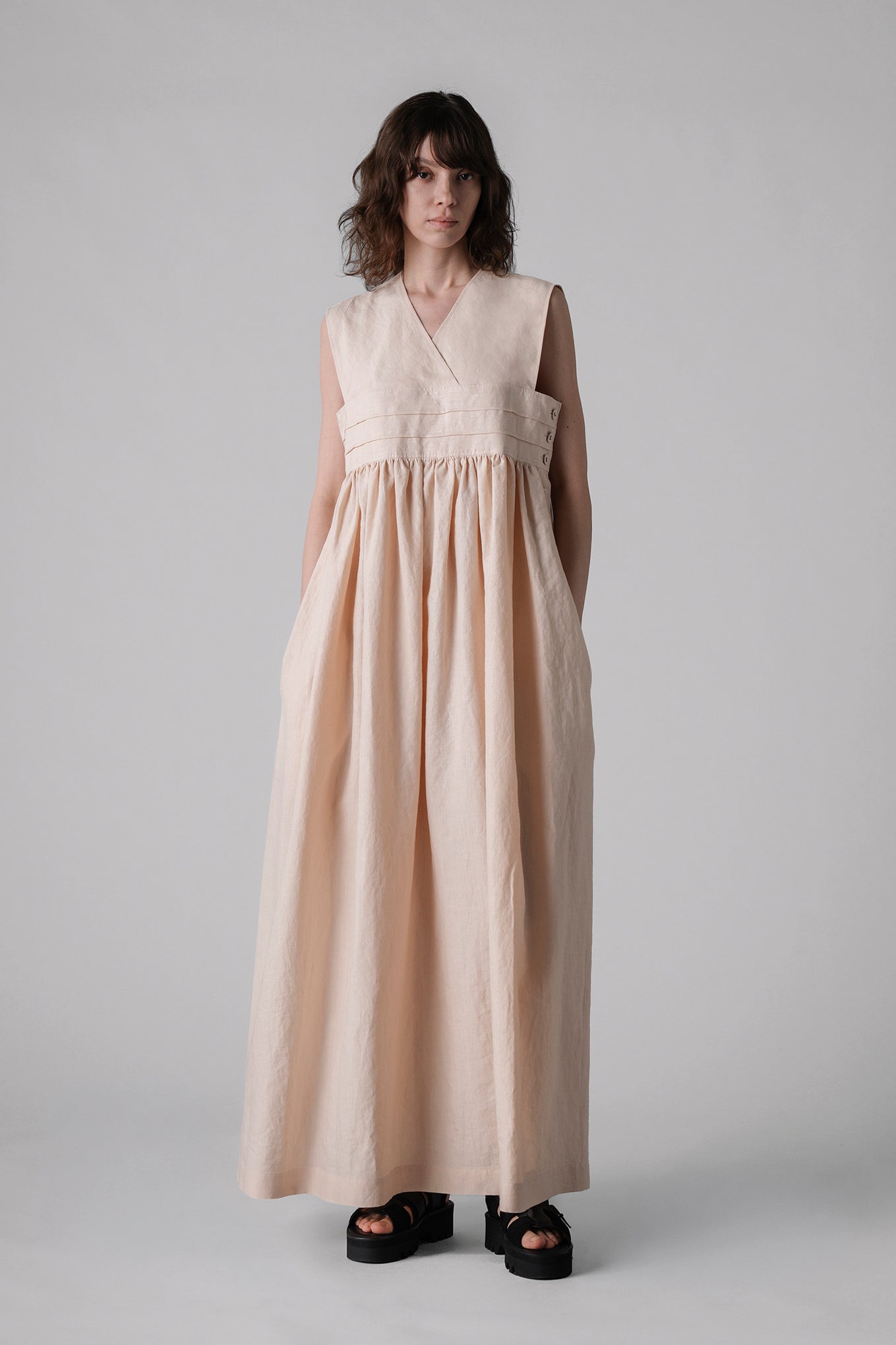 LINEN MAXI DRESS