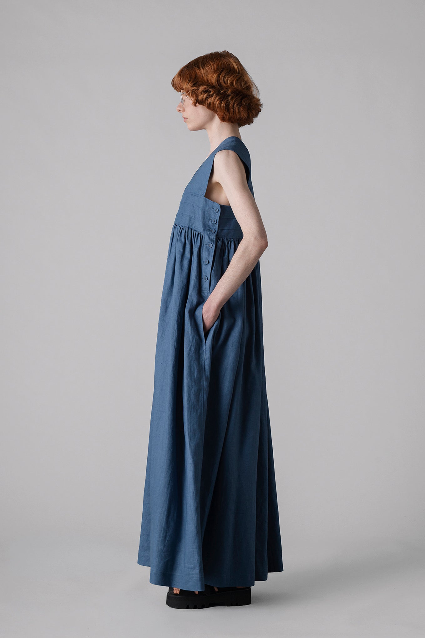 LINEN MAXI DRESS