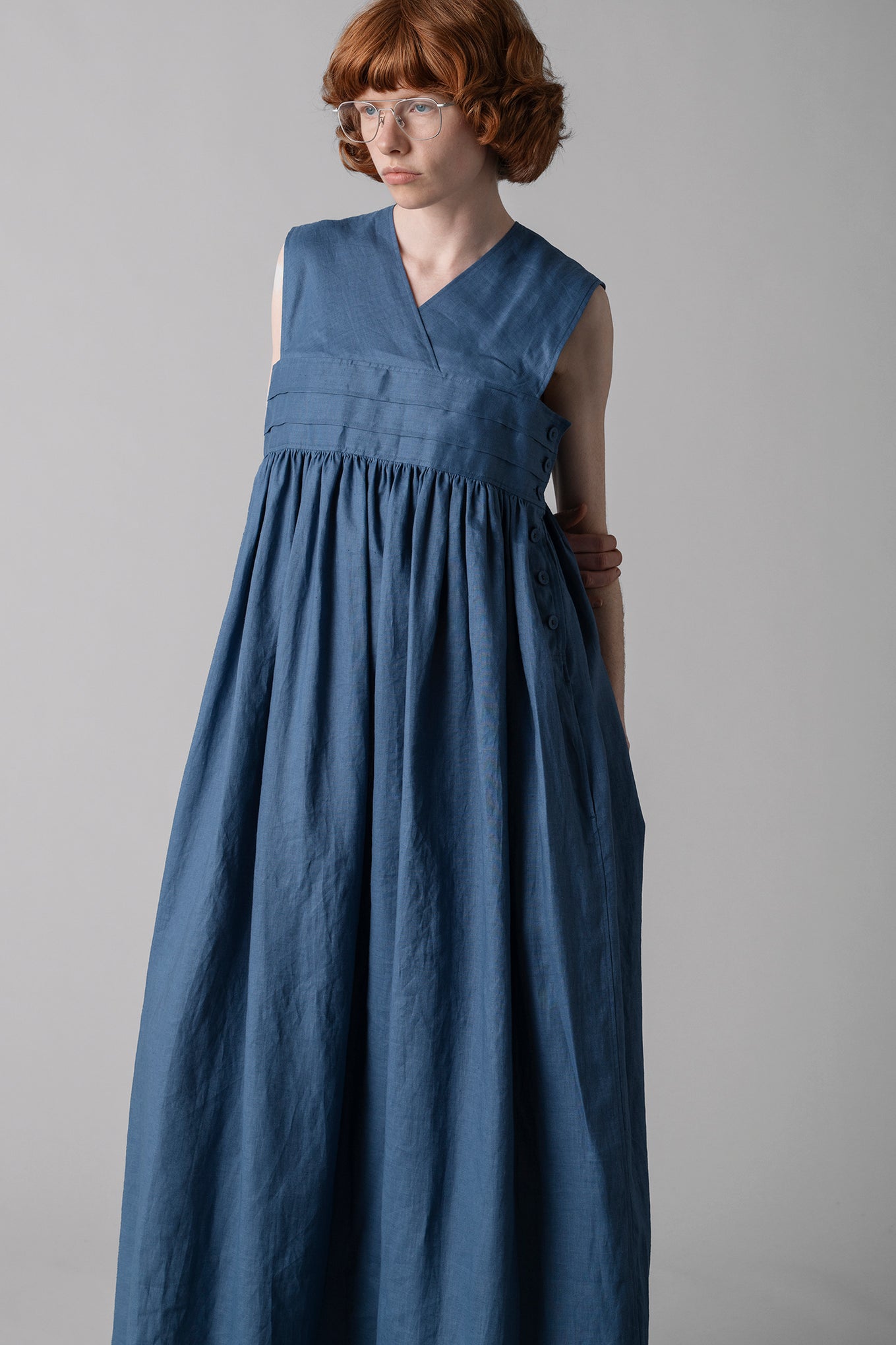 LINEN MAXI DRESS