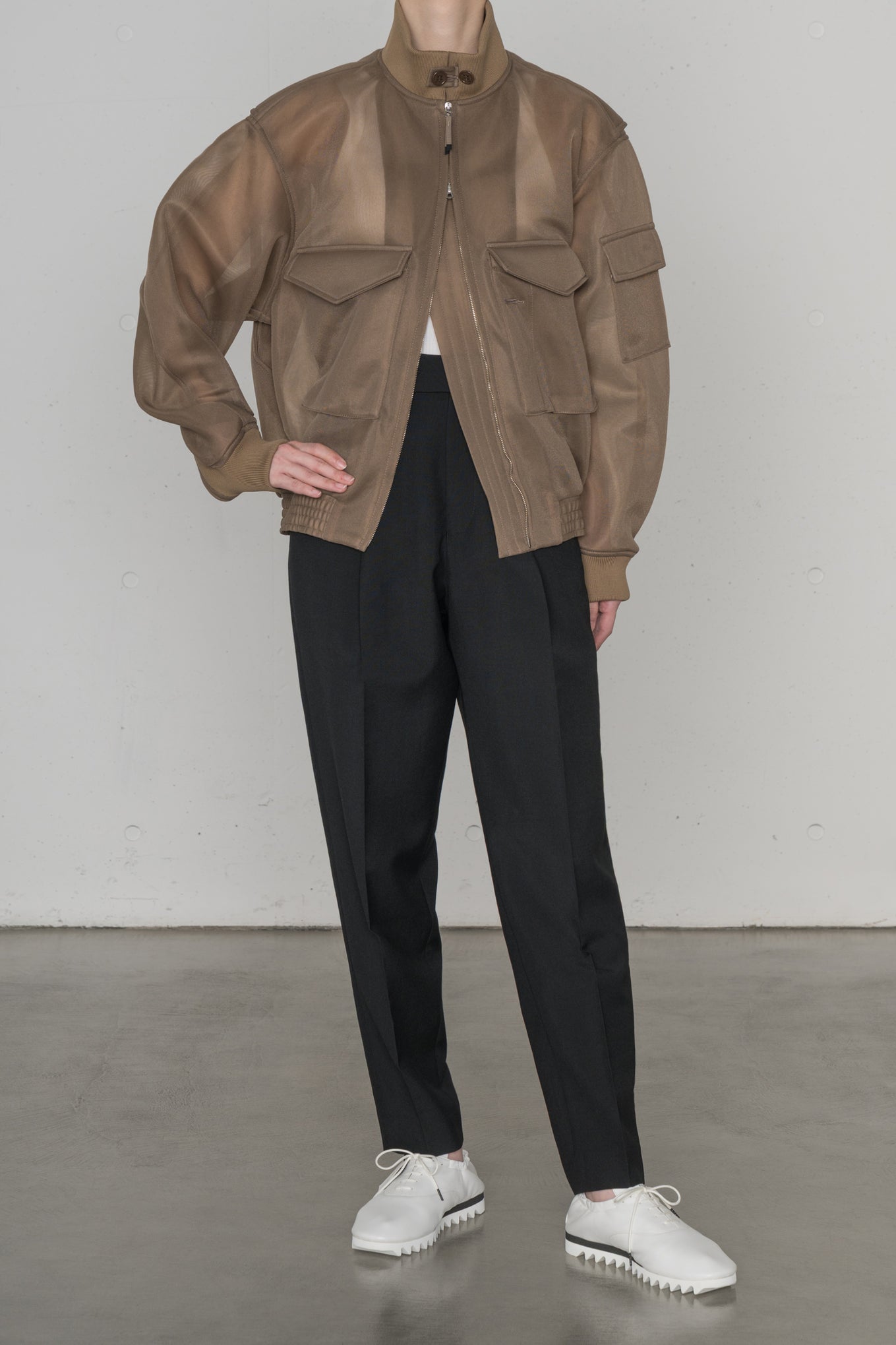 SHEER WEP JACKET – HYKE ONLINE STORE