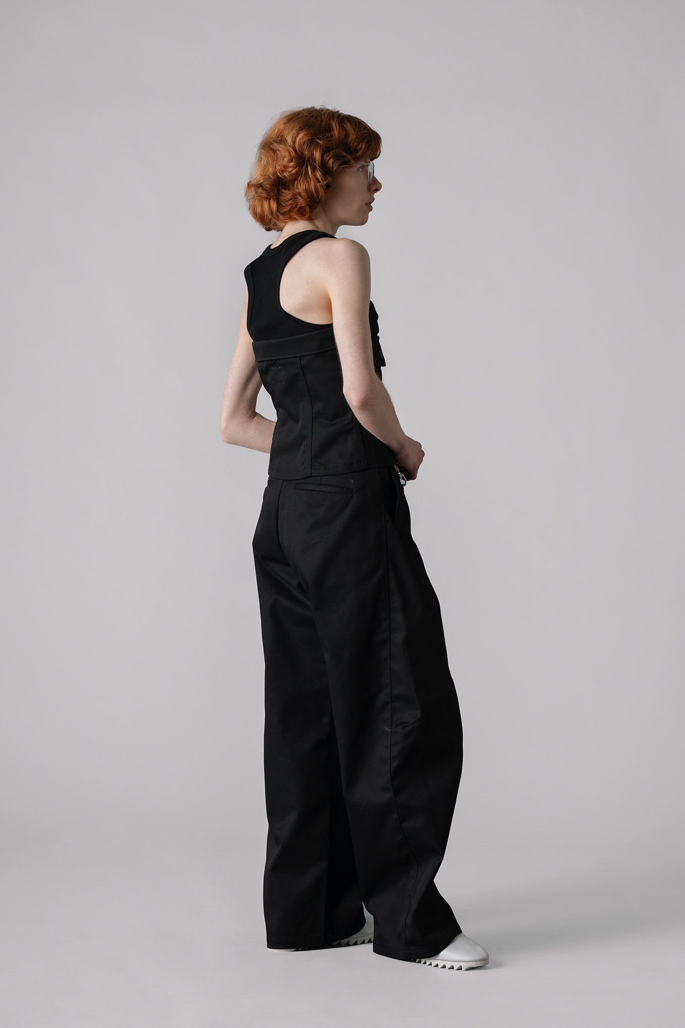 T/C WORK STRAPLESS TOP