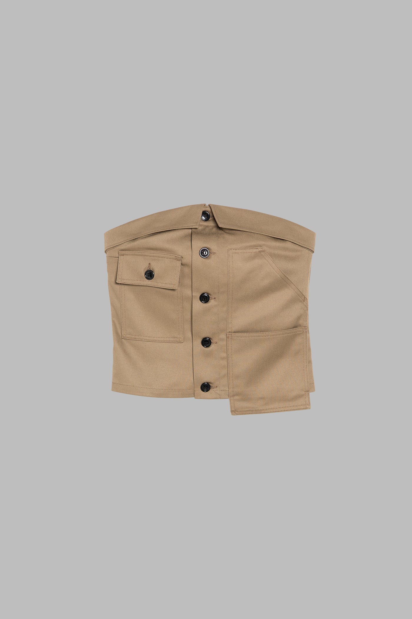 T/C WORK STRAPLESS TOP – HYKE ONLINE STORE