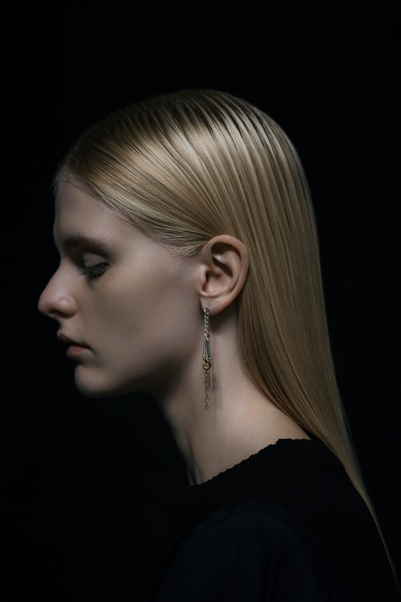 MULTI-CHAIN DROP EARRINGS<br>END CUSTOM JEWELLERS × HYKE
