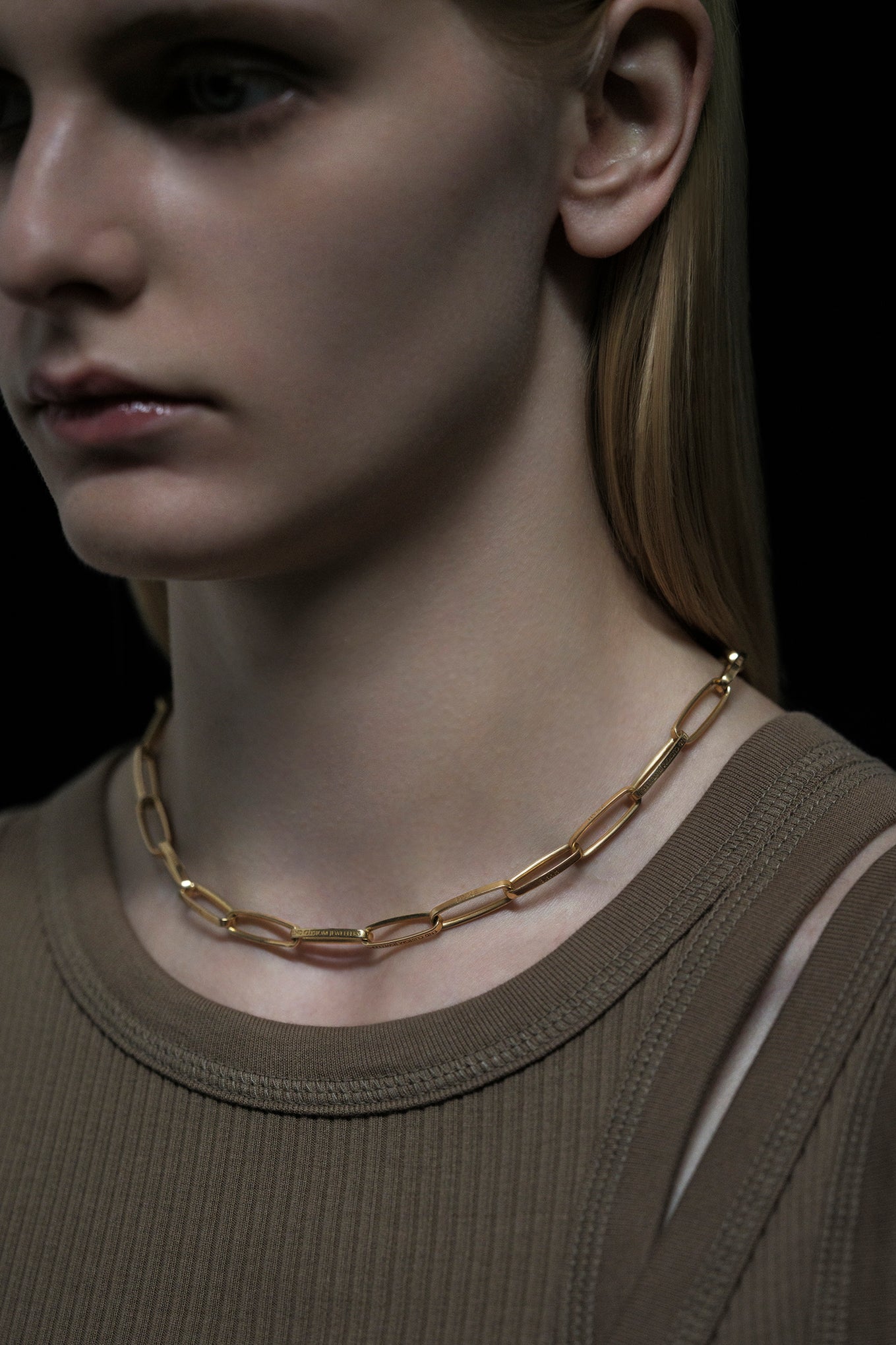 HALF ROUND CHAIN NECKLACE<br>END CUSTOM JEWELLERS × HYKE