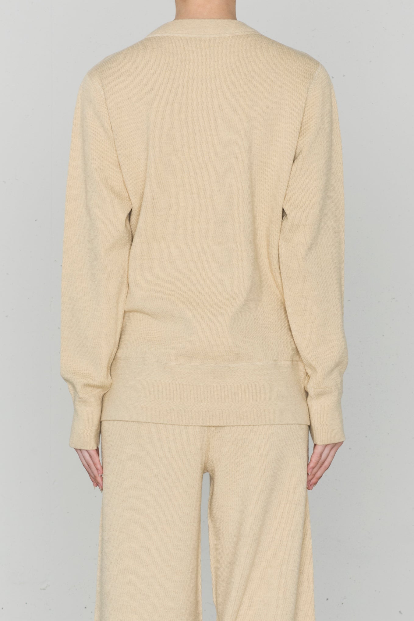 C/C CREW NECK THERMAL SWEATER