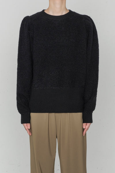 ALPACA SWEATER POWER SHOULDER