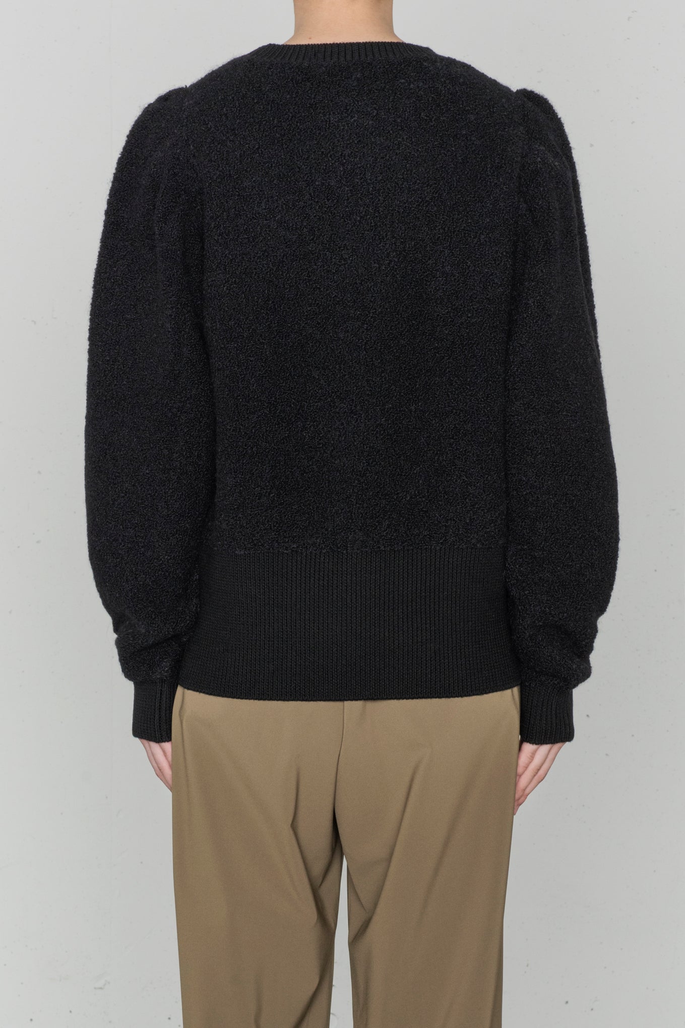 ALPACA SWEATER POWER SHOULDER